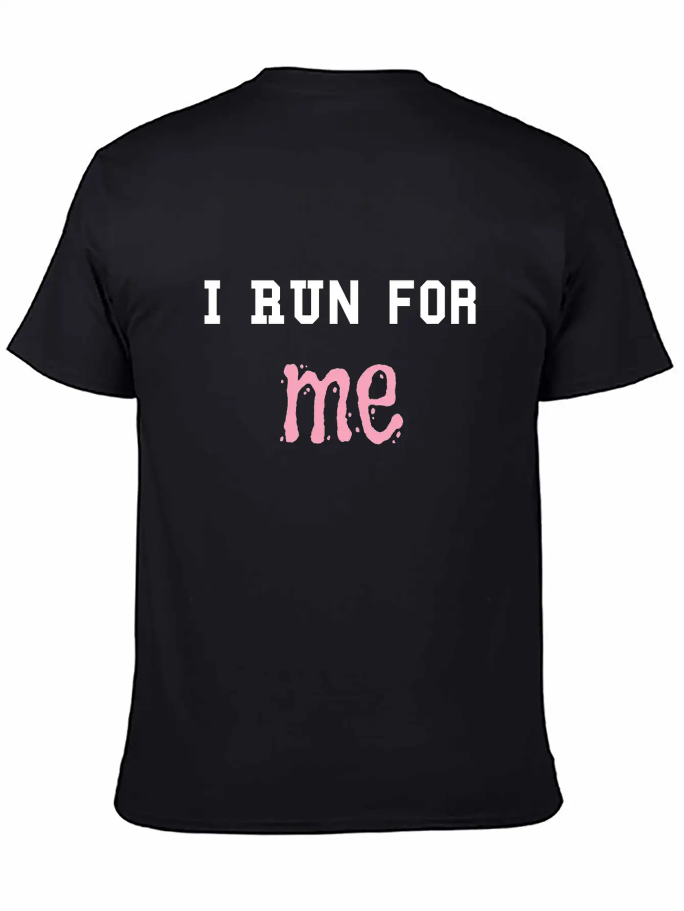Spory T-shirt With "I Run For Me" Quote Timeless Short Sleeve Tee – Comfy And Minimalist Design