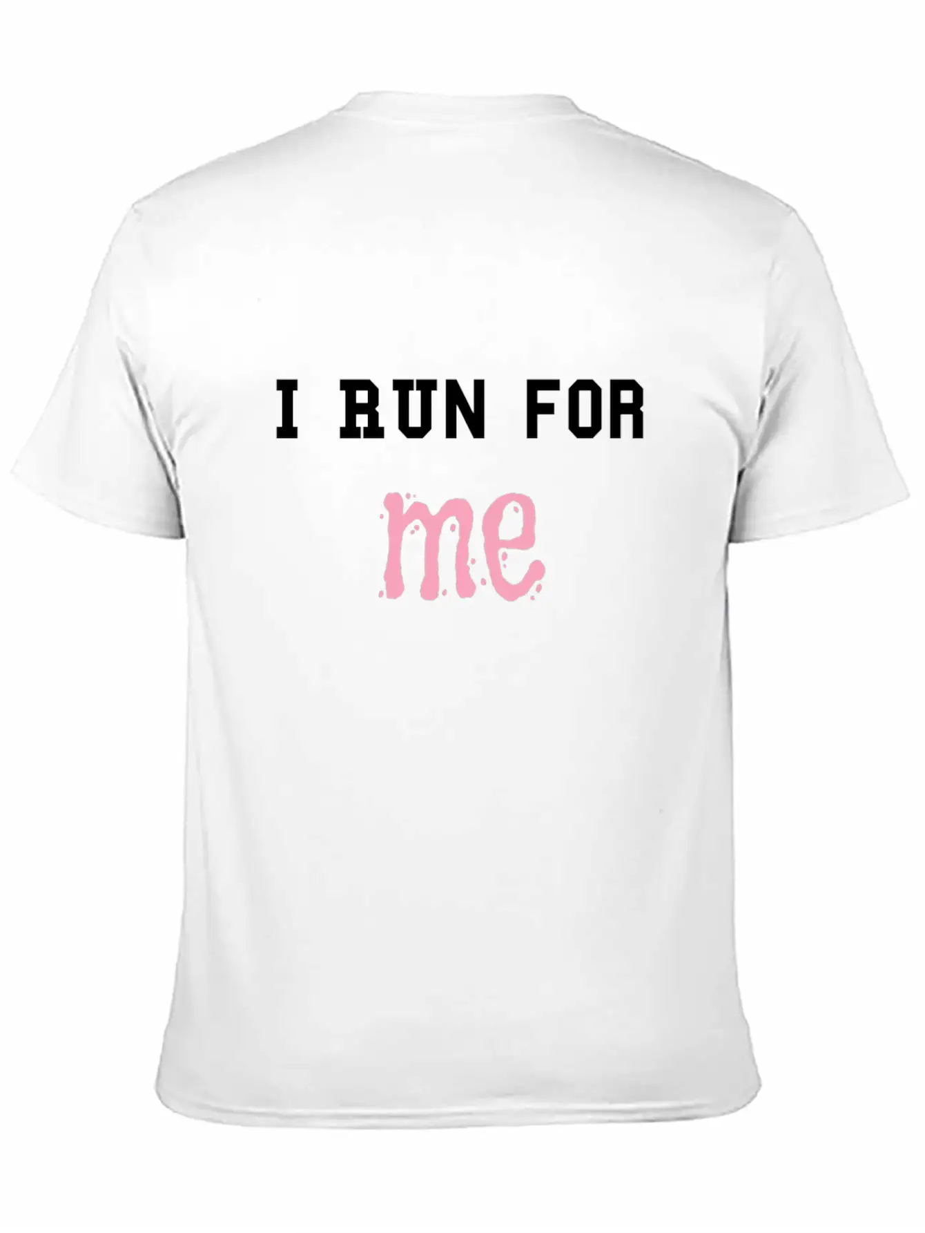 Spory T-shirt With "I Run For Me" Quote Timeless Short Sleeve Tee – Comfy And Minimalist Design