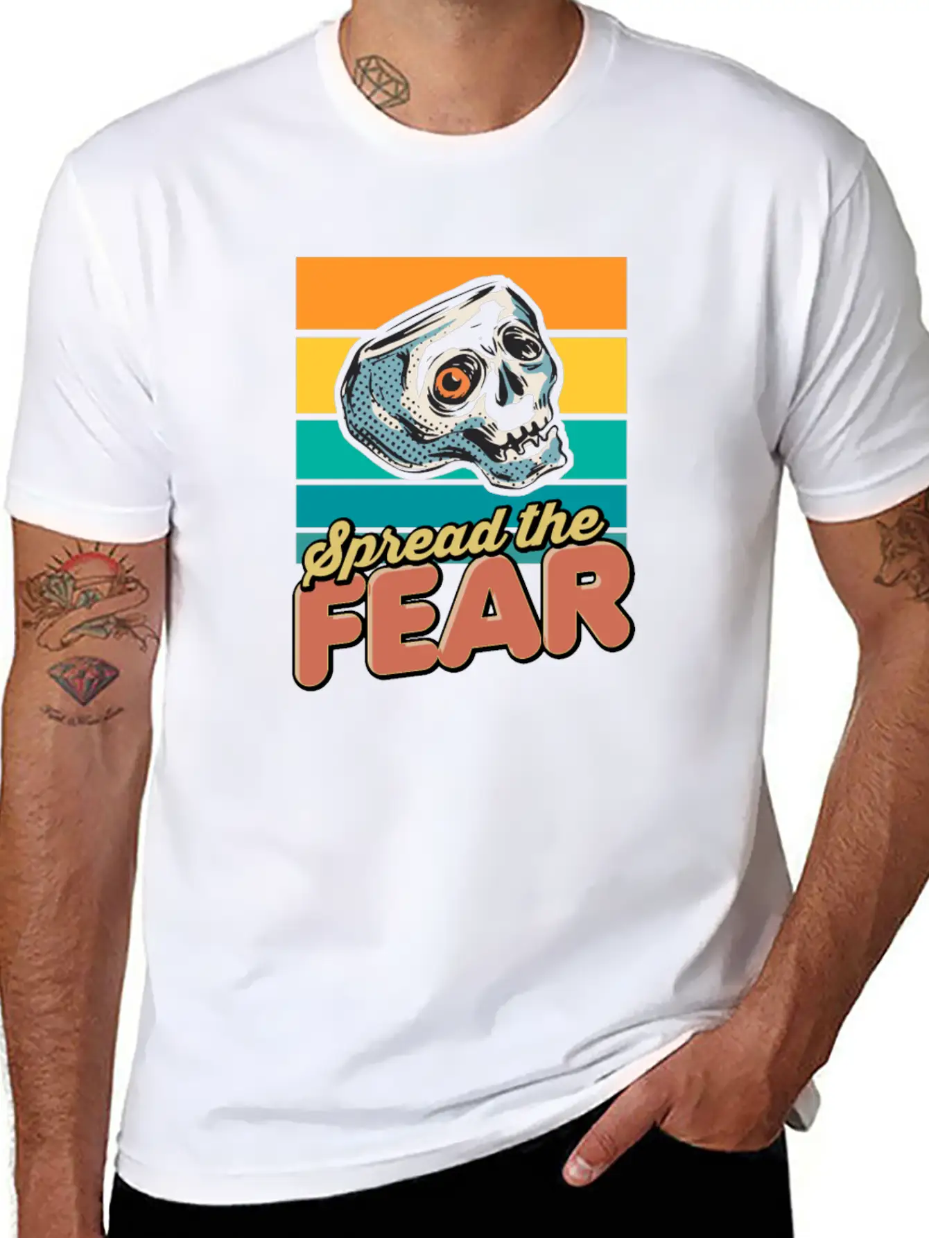 Spray Fear Stylish Everyday T-Shirt – Unisex Basic Cotton Tee