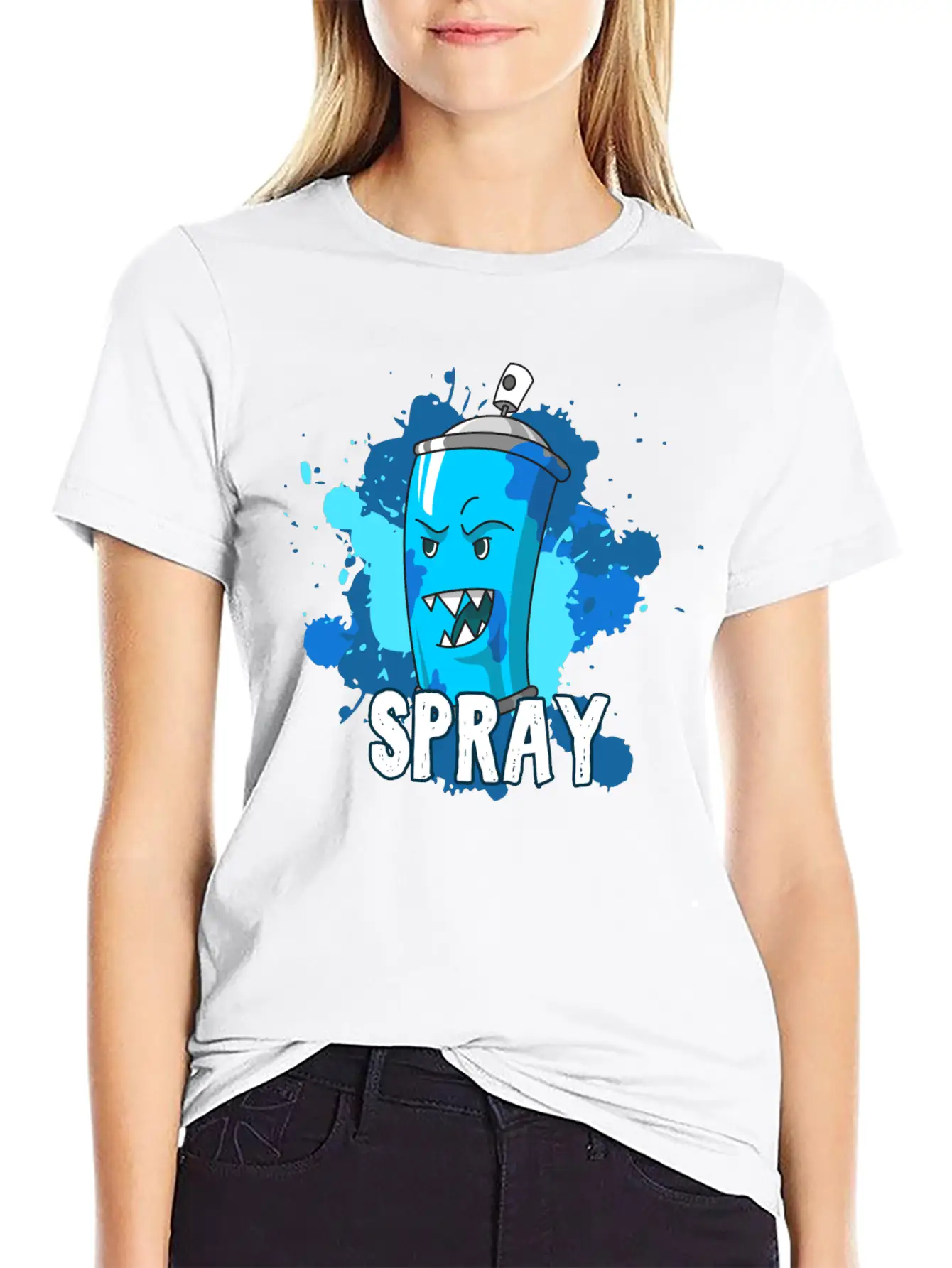 Sprayer Spray Can Graffiti Painting Hip Hop Rap Unisex Short Sleeve Soft Cotton T-Shirt – Casual Everyday Wear