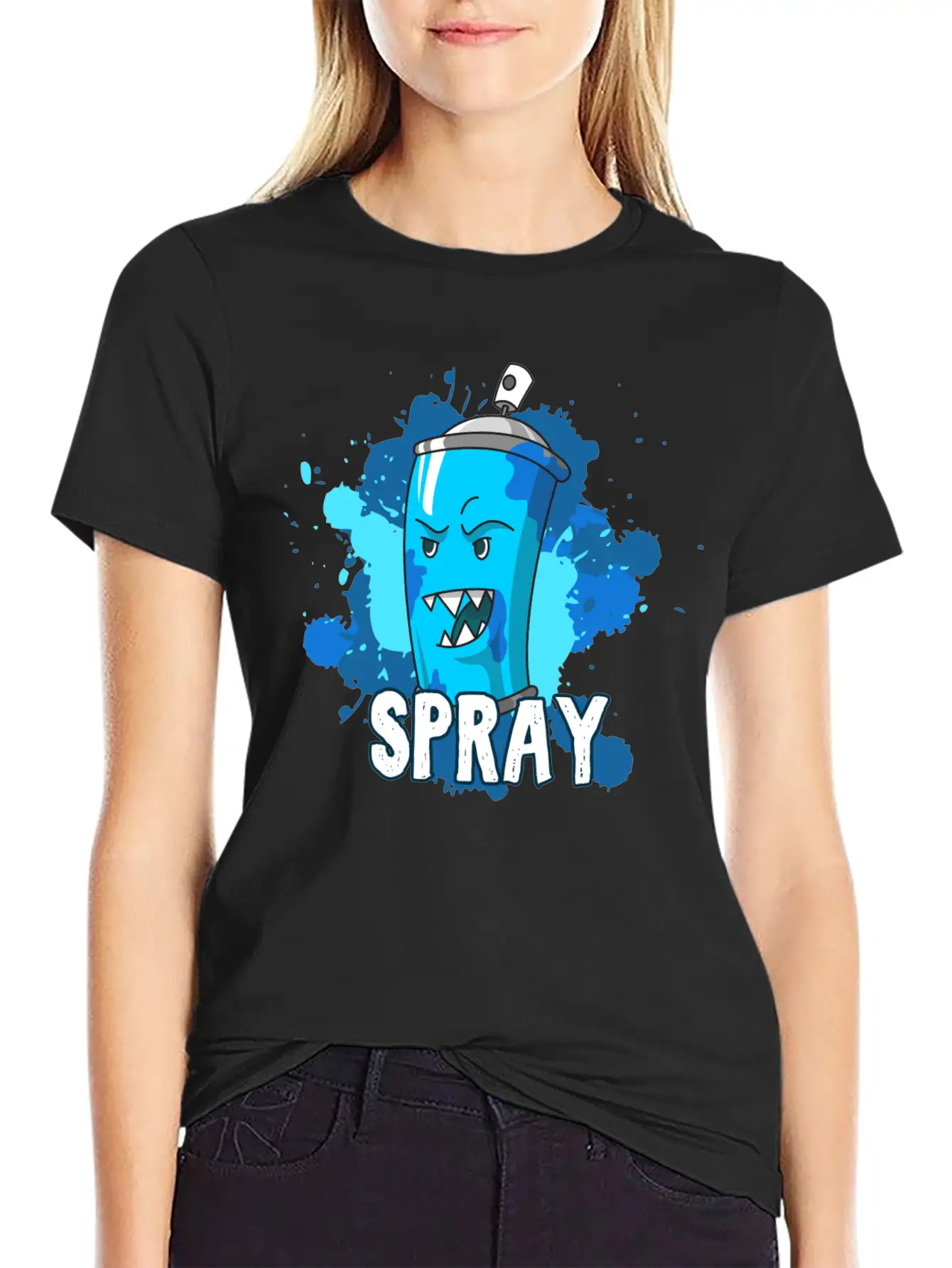 Sprayer Spray Can Graffiti Painting Hip Hop Rap Unisex Short Sleeve Soft Cotton T-Shirt – Casual Everyday Wear