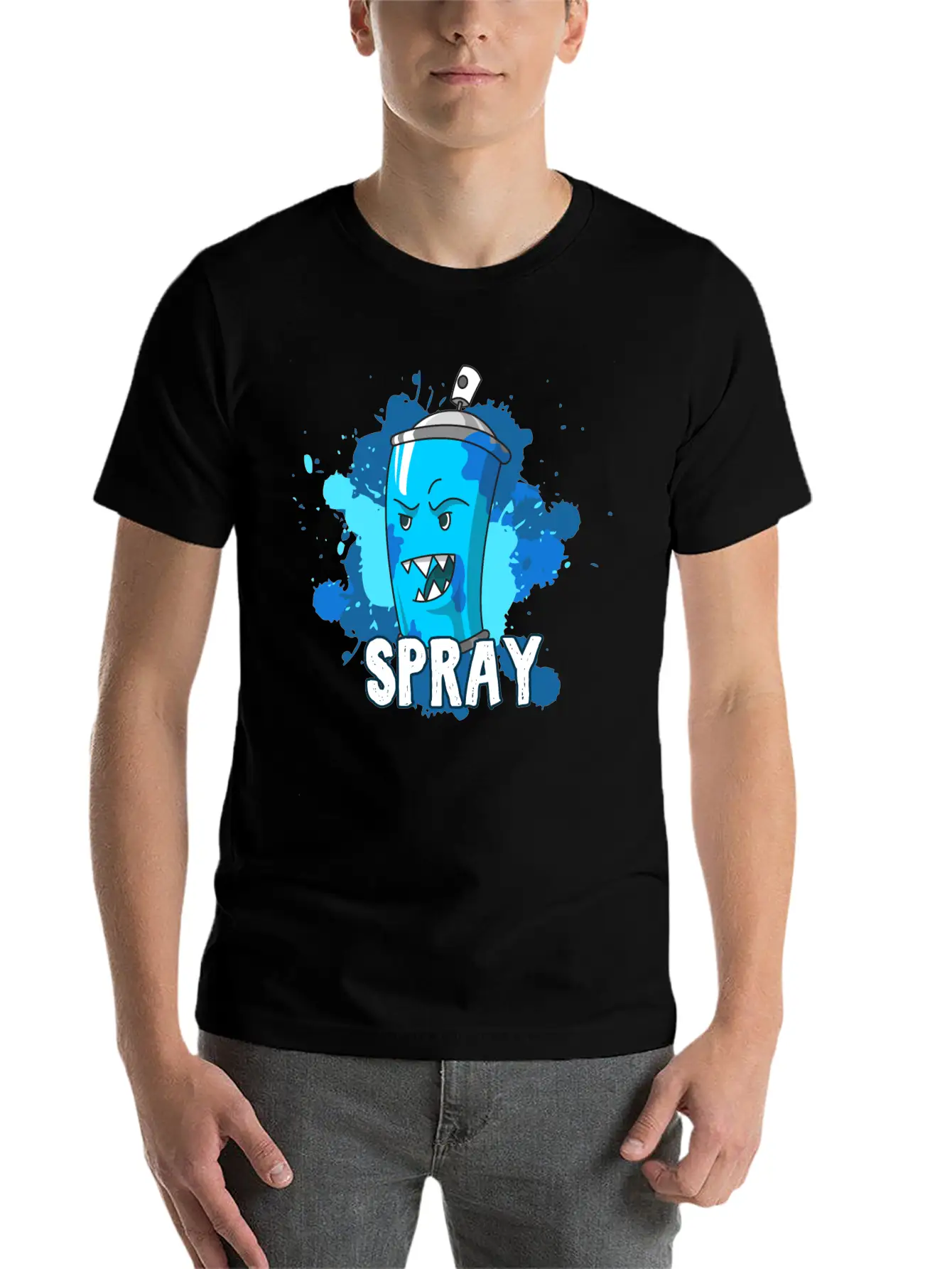 Sprayer Spray Can Graffiti Painting Hip Hop Rap Unisex Short Sleeve Soft Cotton T-Shirt – Casual Everyday Wear
