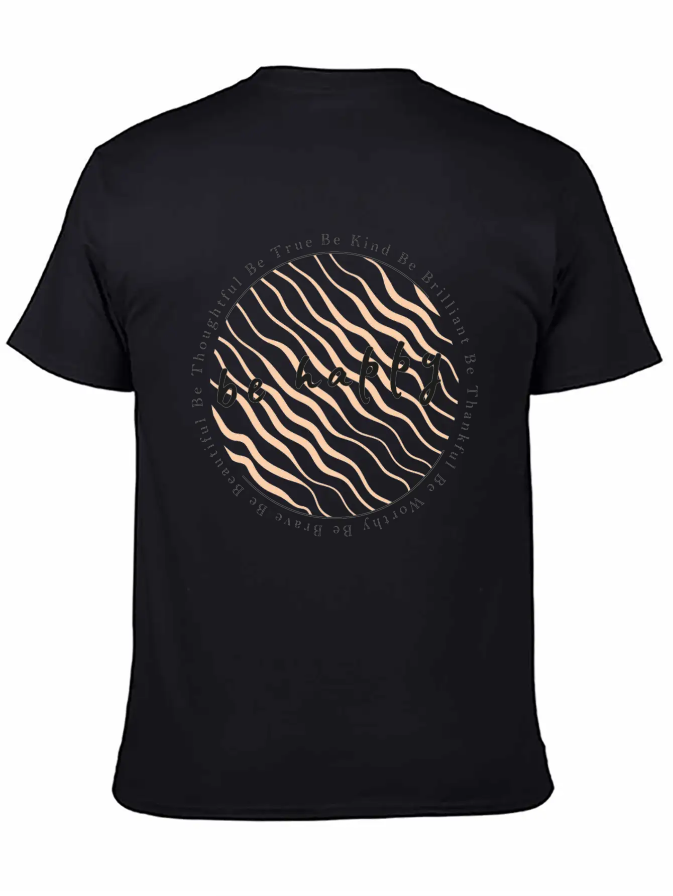 Spread Love And Positive Energy Be Brave Be Happy Timeless Short Sleeve Tee – Comfy And Minimalist Design