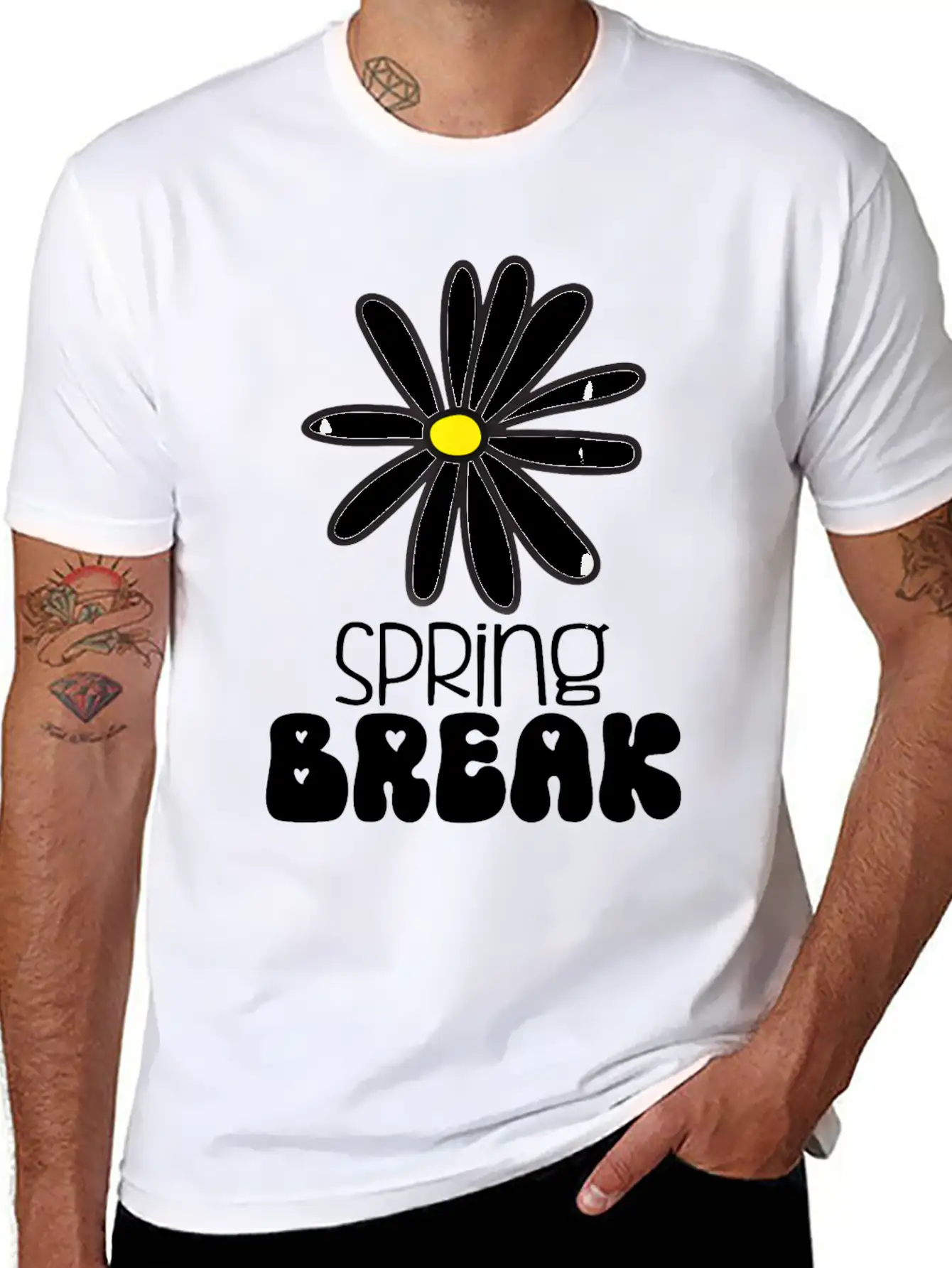 Spring Break 2024 Groovy Unisex Short Sleeve Soft Cotton T-Shirt – Casual Everyday Wear