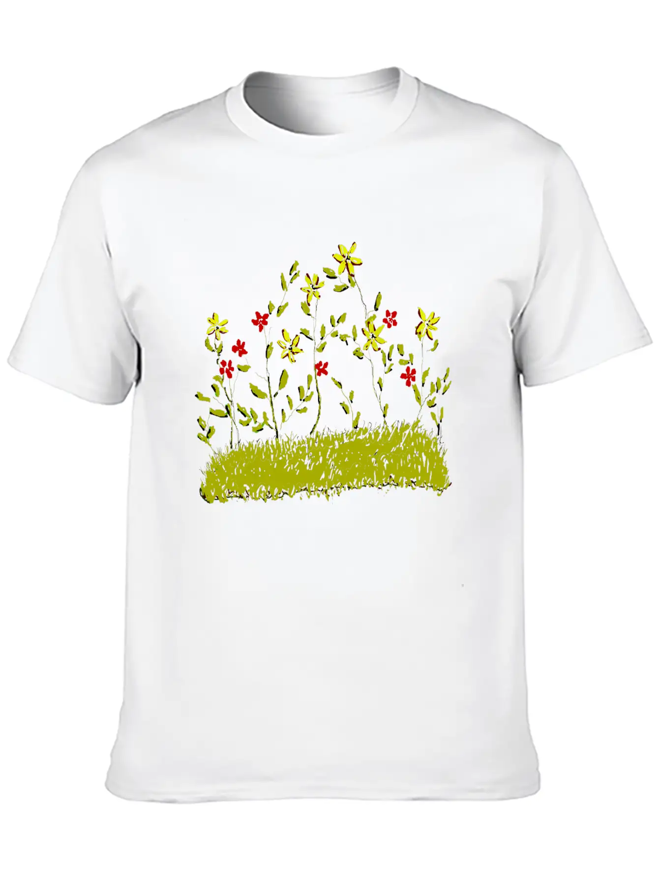 Spring Flowers Unisex Short Sleeve Soft Cotton T-Shirt – Casual Everyday Wear