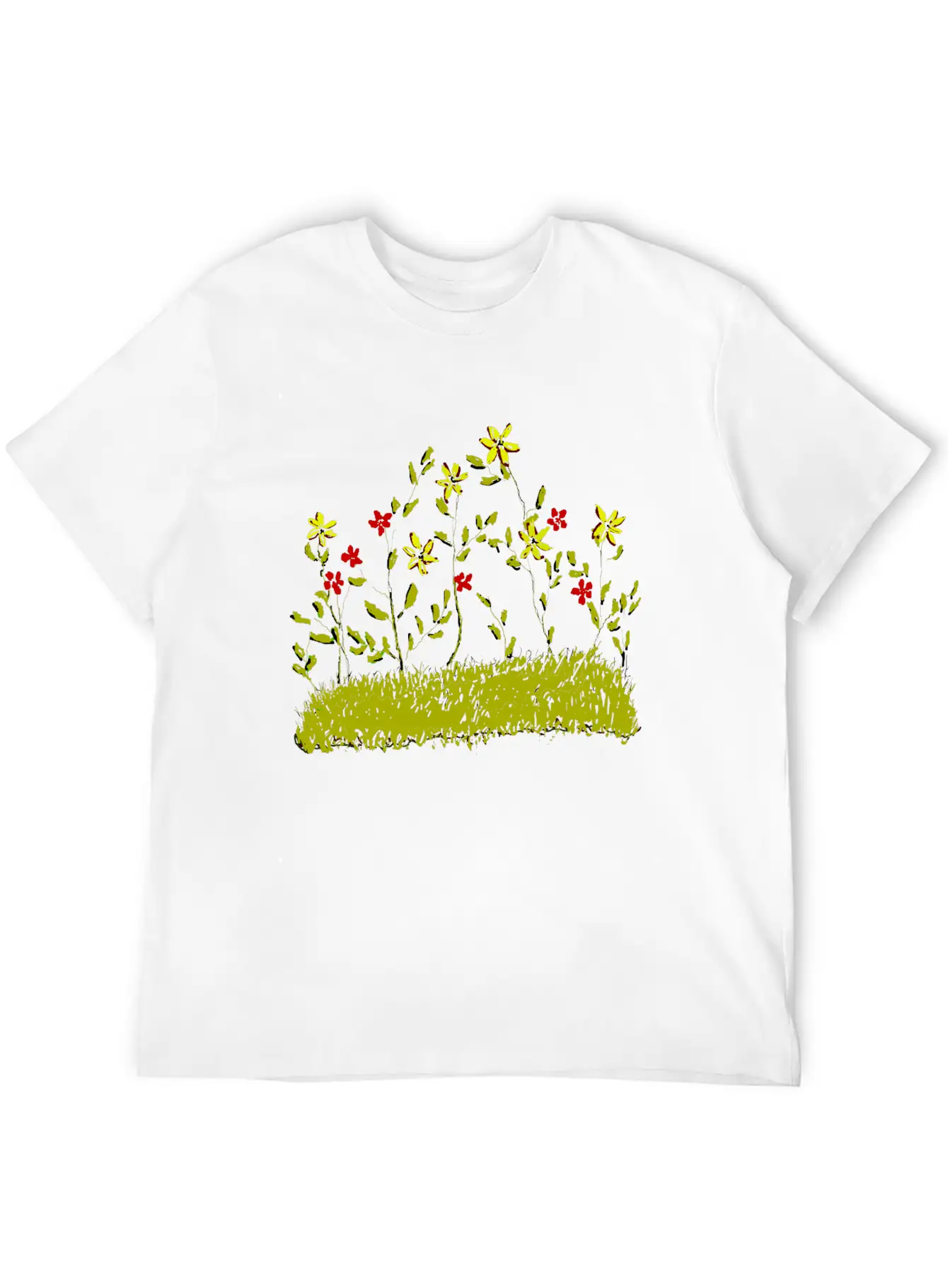 Spring Flowers Unisex Short Sleeve Soft Cotton T-Shirt – Casual Everyday Wear
