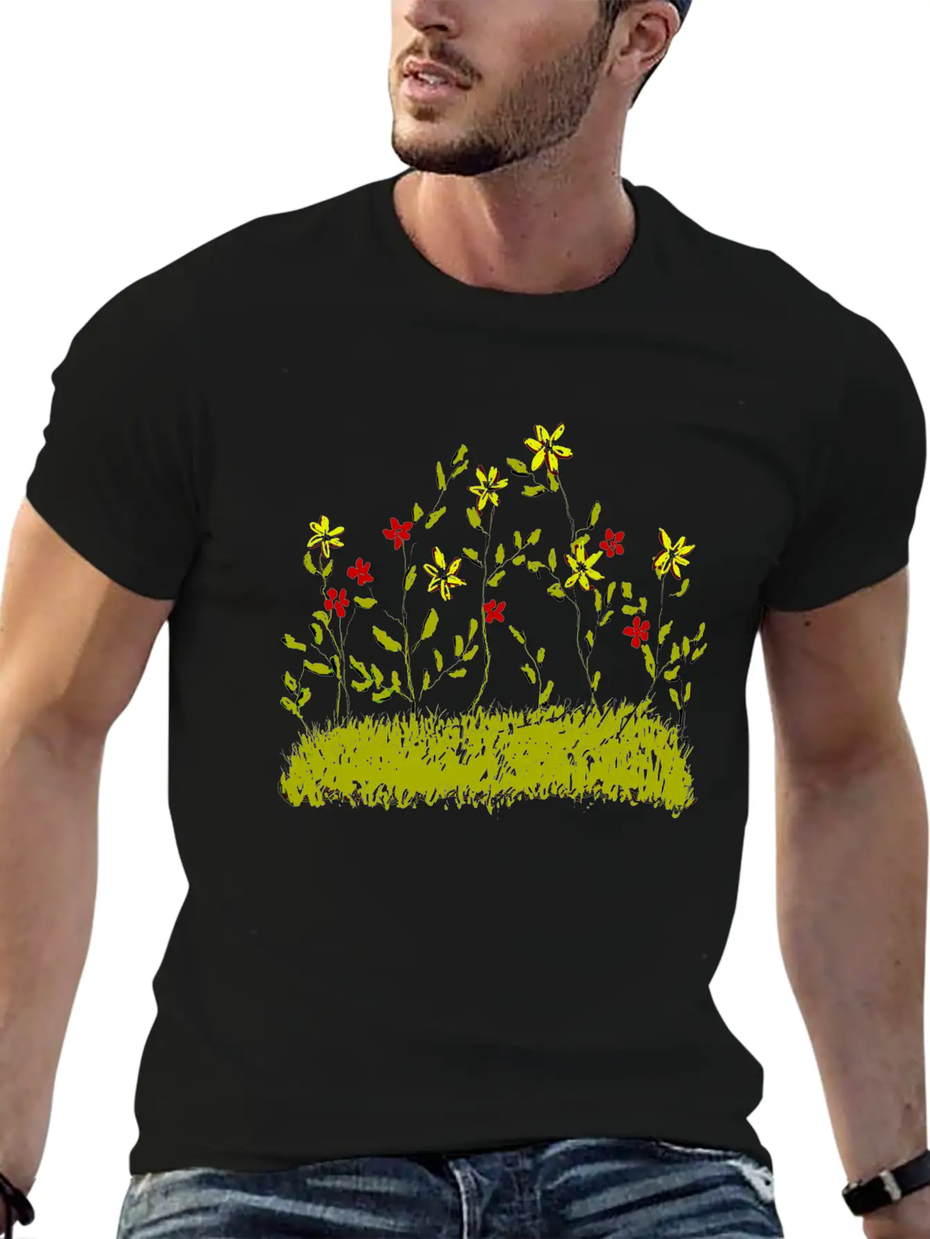 Spring Flowers Unisex Short Sleeve Soft Cotton T-Shirt – Casual Everyday Wear