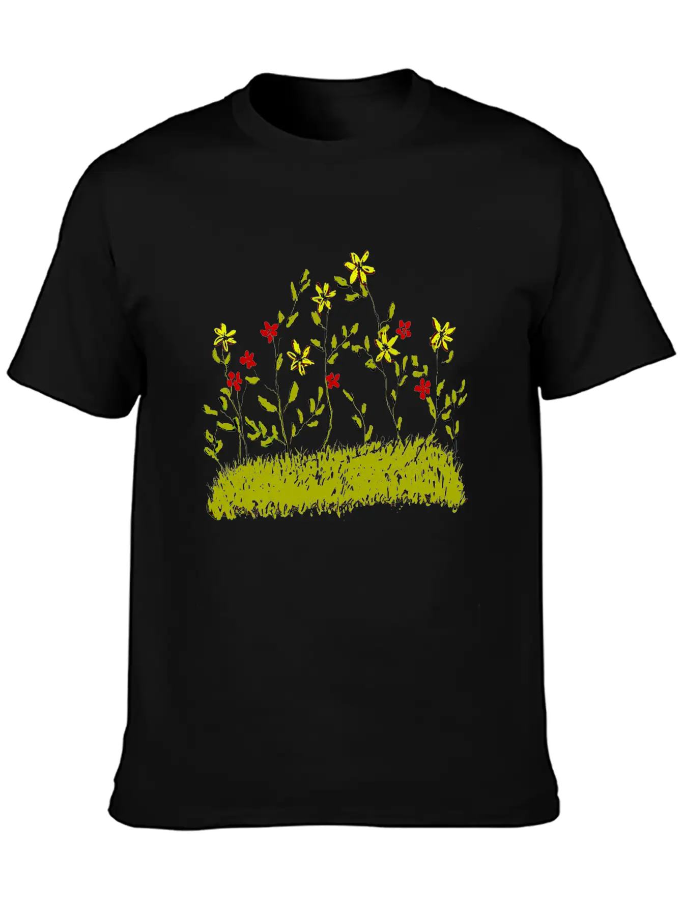 Spring Flowers Unisex Short Sleeve Soft Cotton T-Shirt – Casual Everyday Wear