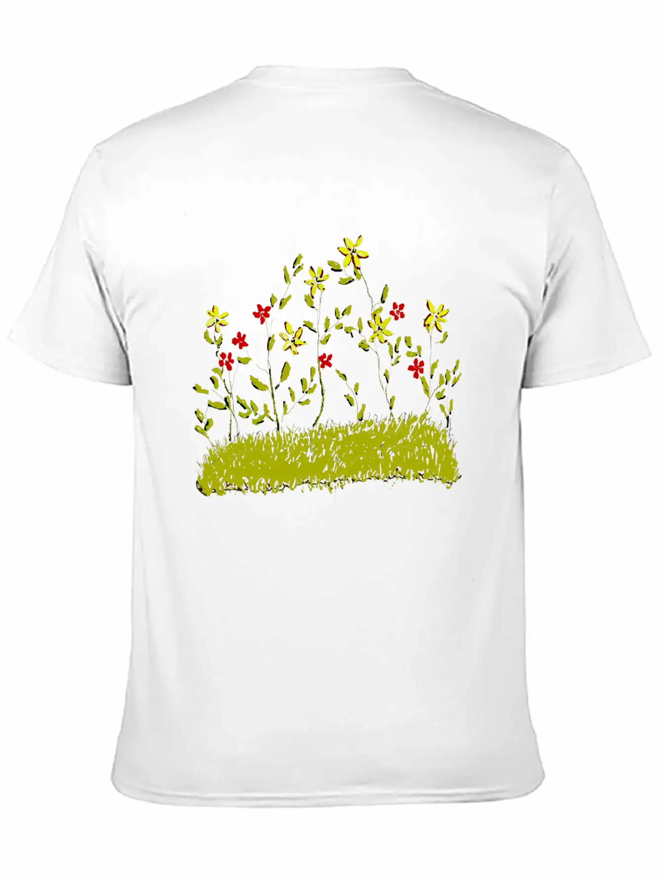 Spring Flowers Unisex Short Sleeve Soft Cotton T-Shirt – Casual Everyday Wear