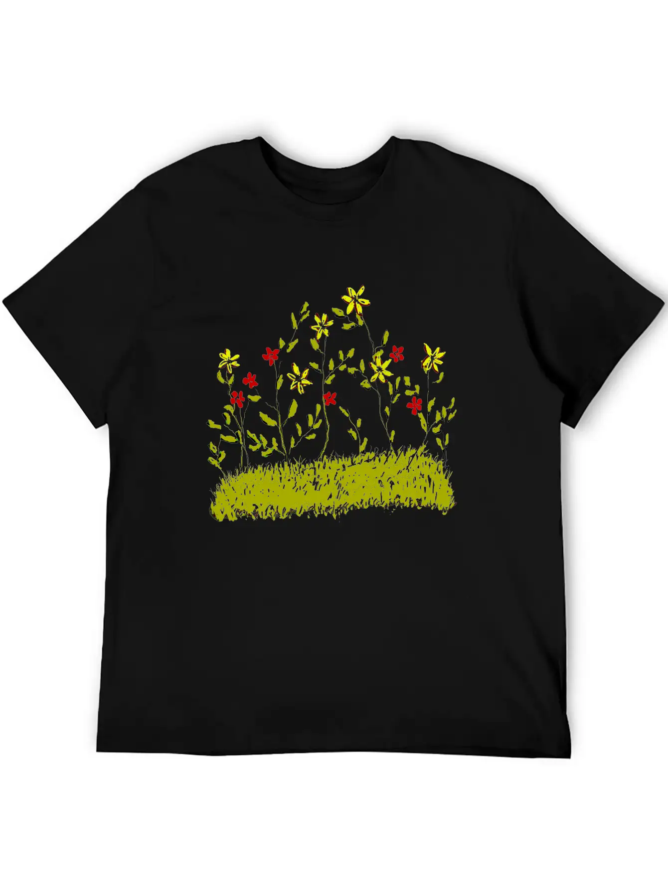 Spring Flowers Unisex Short Sleeve Soft Cotton T-Shirt – Casual Everyday Wear