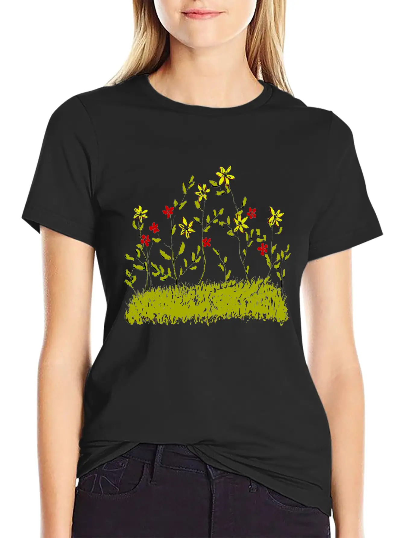 Spring Flowers Unisex Short Sleeve Soft Cotton T-Shirt – Casual Everyday Wear