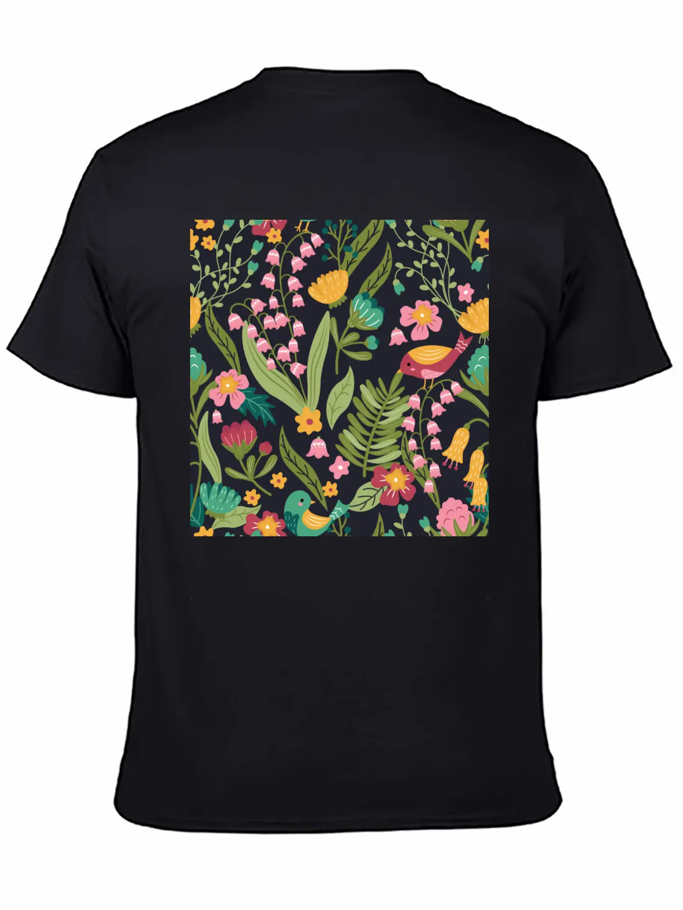 Spring Garden Patterns Stylish Everyday T-Shirt – Unisex Basic Cotton Tee