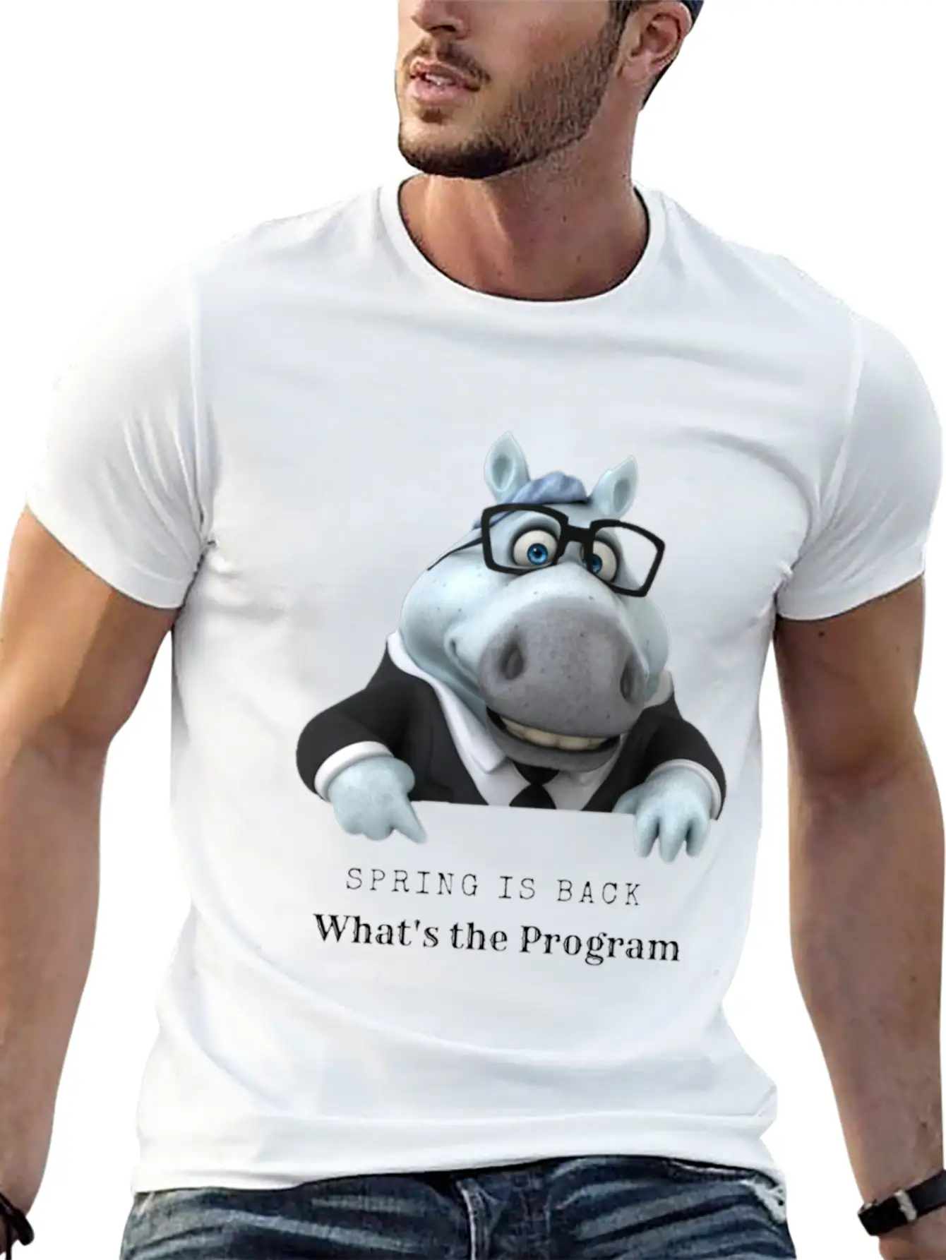 Spring Is Back Be Happy Stylish Everyday T-Shirt – Unisex Basic Cotton Tee
