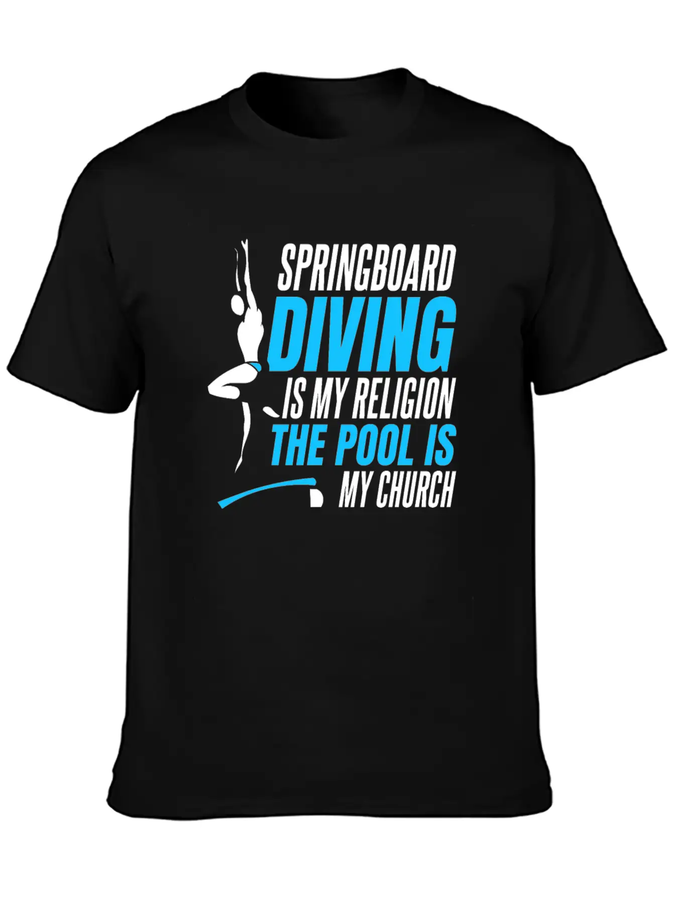 Springboard Diving Comfortable Minimalist Graphic Tee – Summer Style Essential