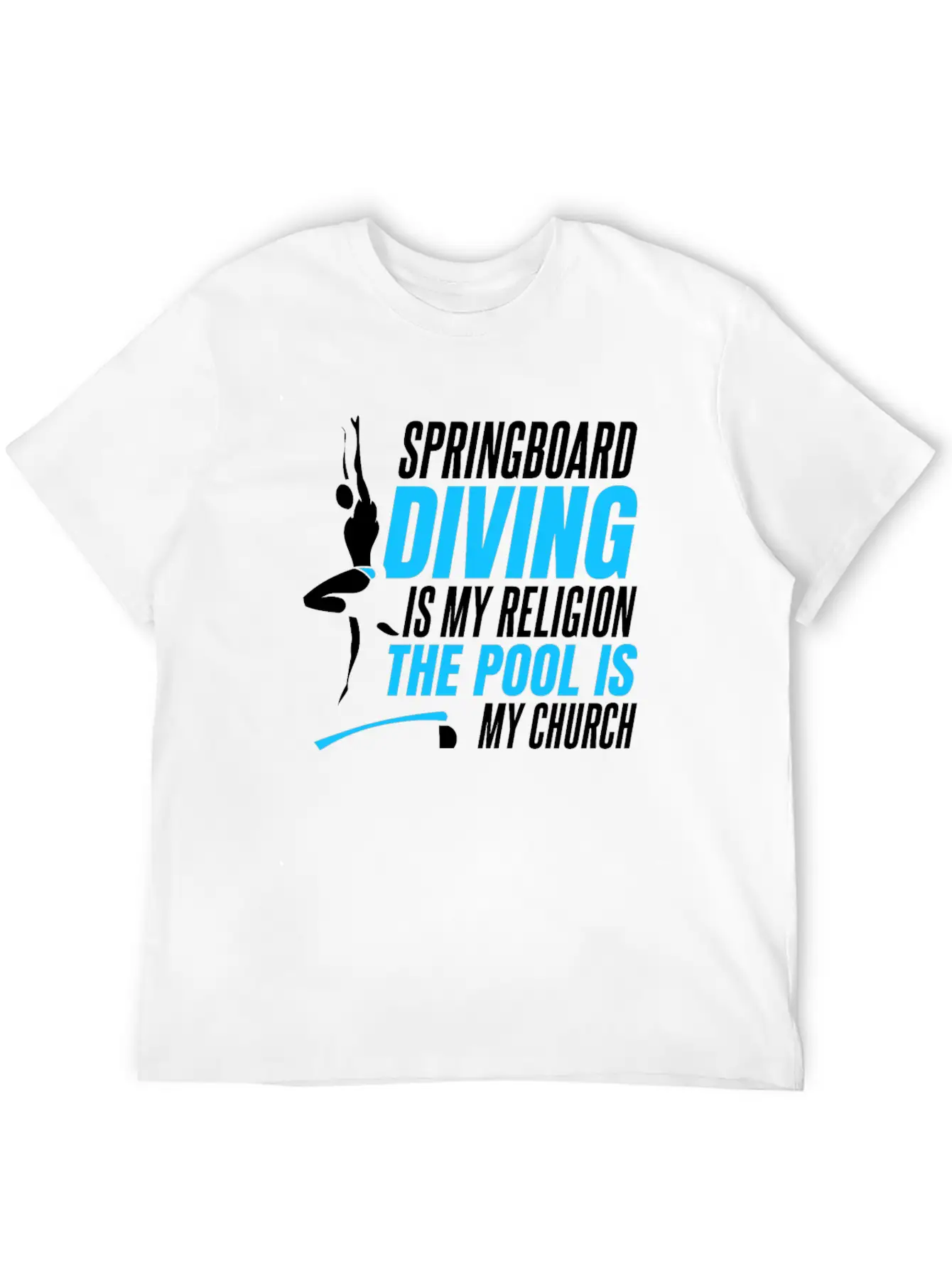 Springboard Diving Comfortable Minimalist Graphic Tee – Summer Style Essential