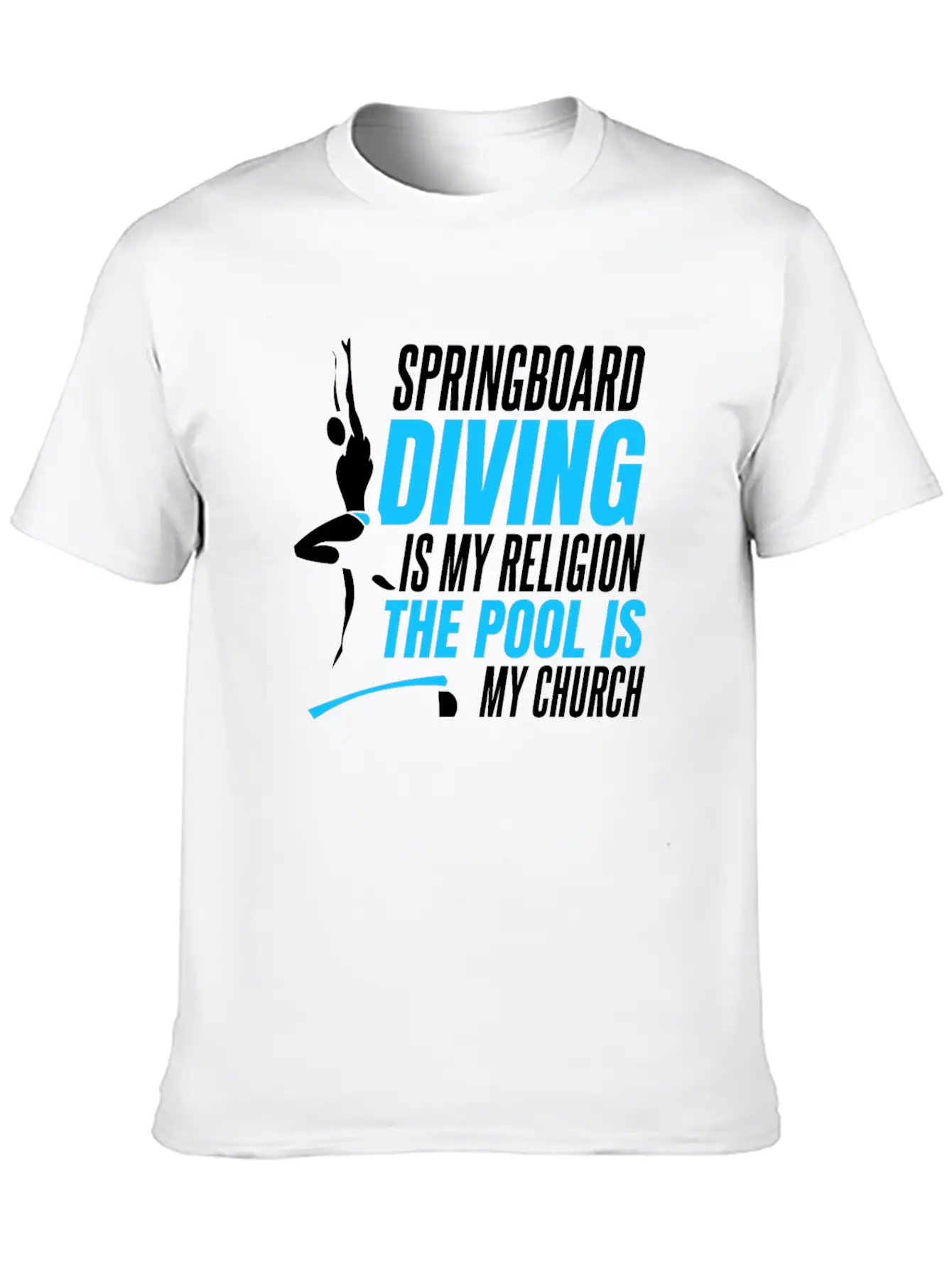Springboard Diving Comfortable Minimalist Graphic Tee – Summer Style Essential