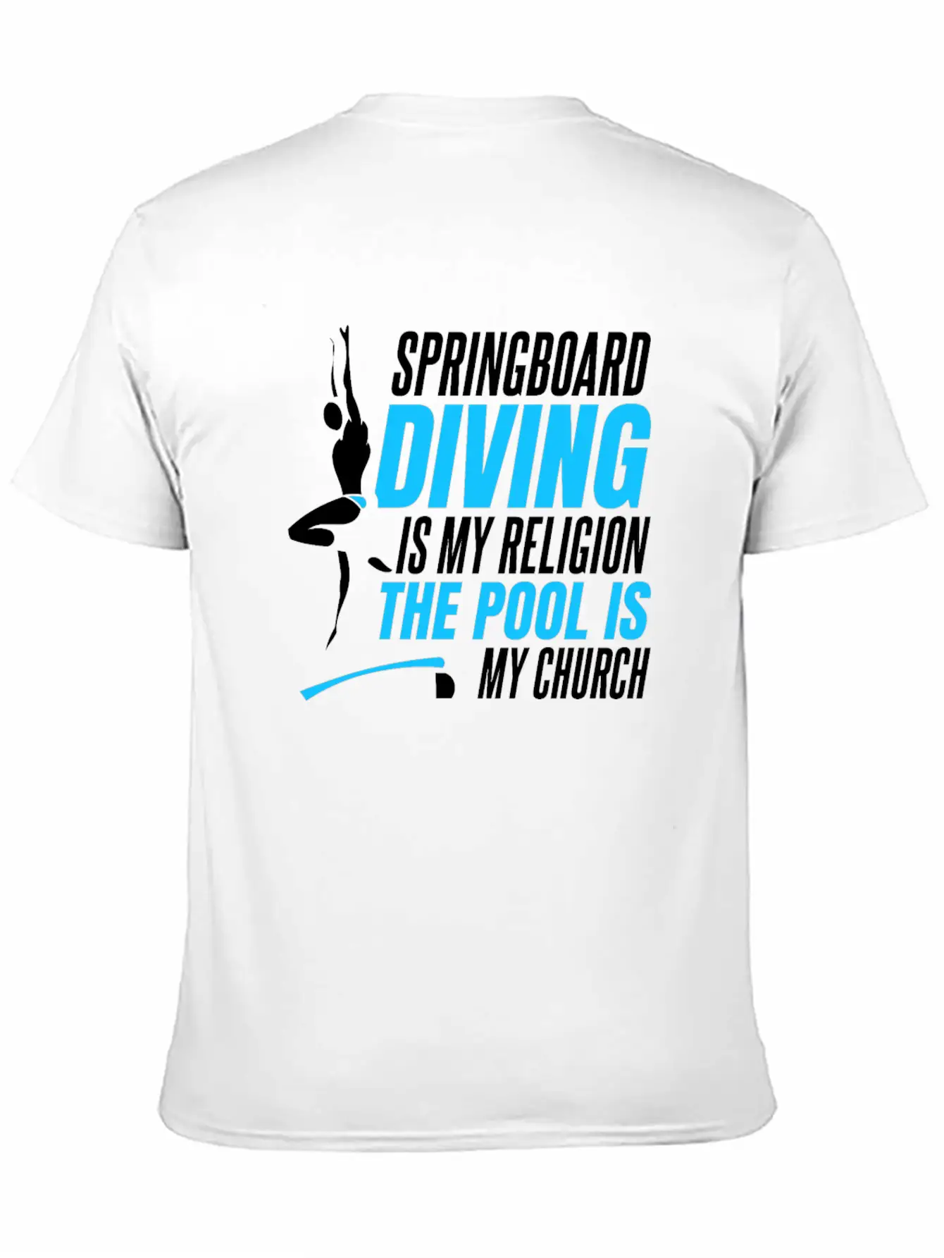 Springboard Diving Comfortable Minimalist Graphic Tee – Summer Style Essential