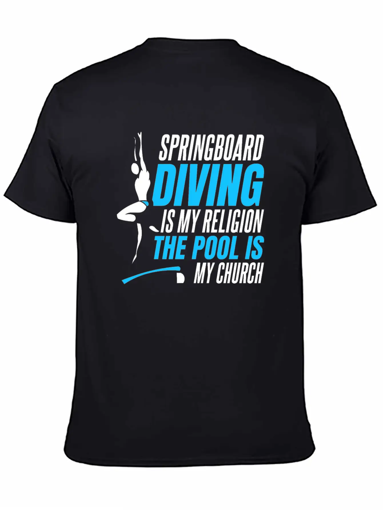 Springboard Diving Comfortable Minimalist Graphic Tee – Summer Style Essential