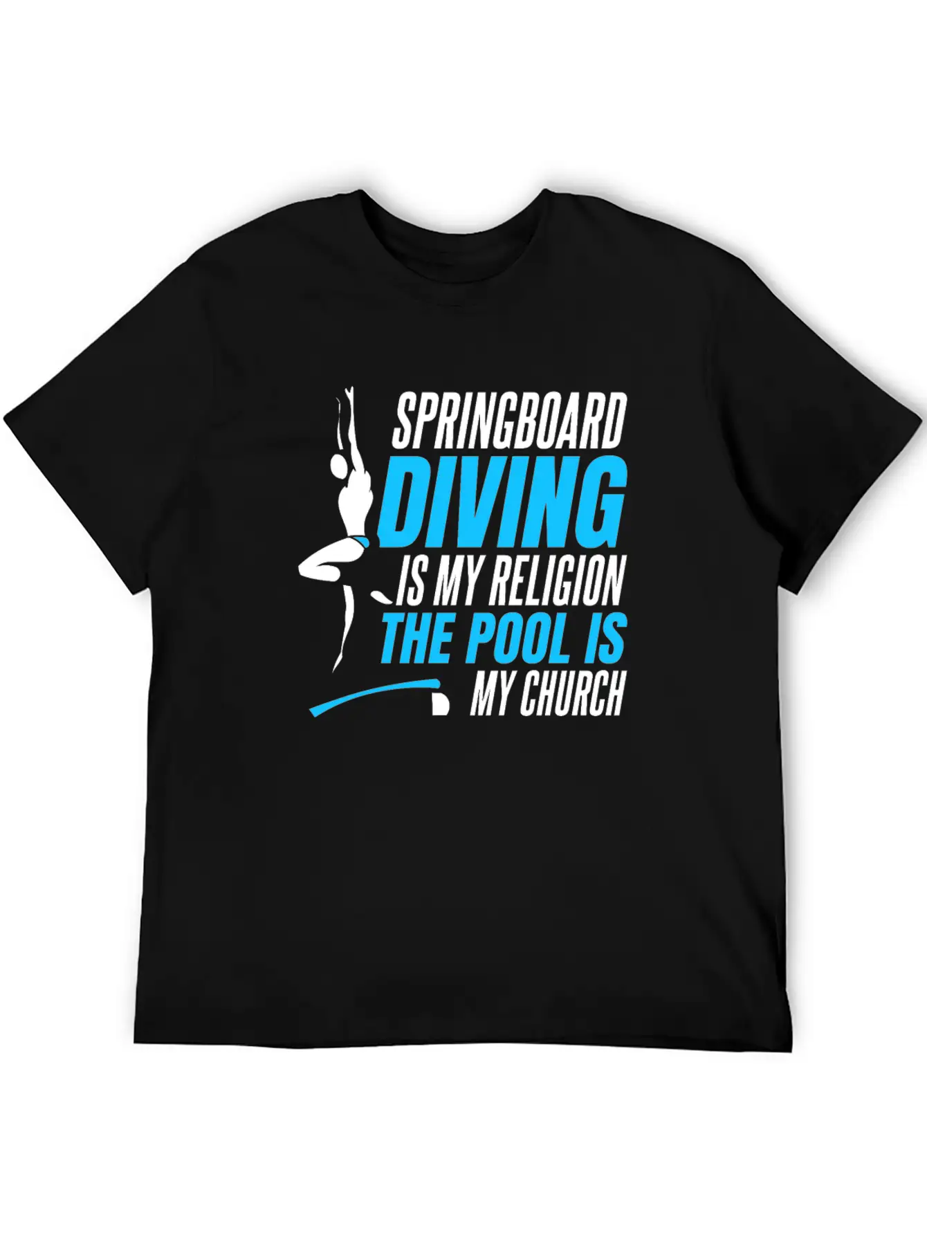 Springboard Diving Comfortable Minimalist Graphic Tee – Summer Style Essential