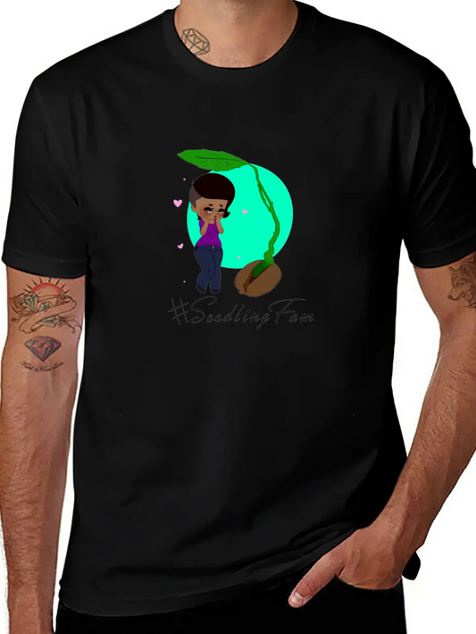 Sprouting SeedlingFam Unisex Casual T-Shirt – Clean Design For Daily Comfort