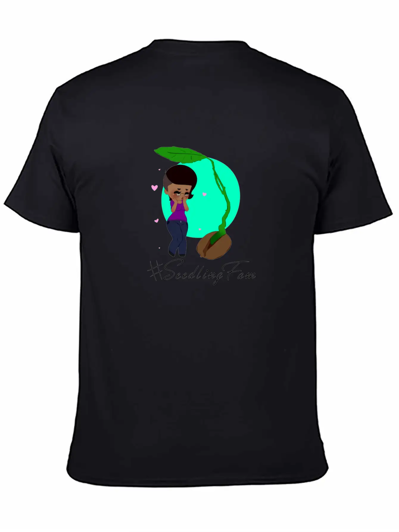 Sprouting SeedlingFam Unisex Casual T-Shirt – Clean Design For Daily Comfort