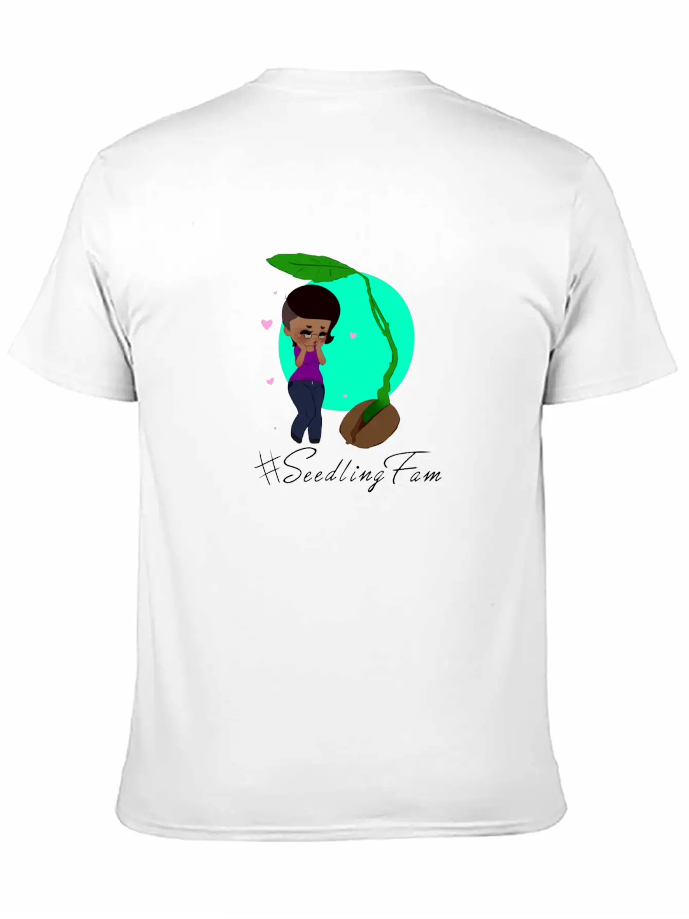 Sprouting SeedlingFam Unisex Casual T-Shirt – Clean Design For Daily Comfort