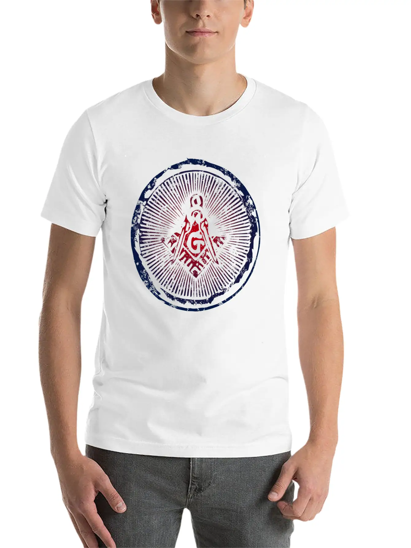 Square & Compasses Stylish Everyday T-Shirt – Unisex Basic Cotton Tee