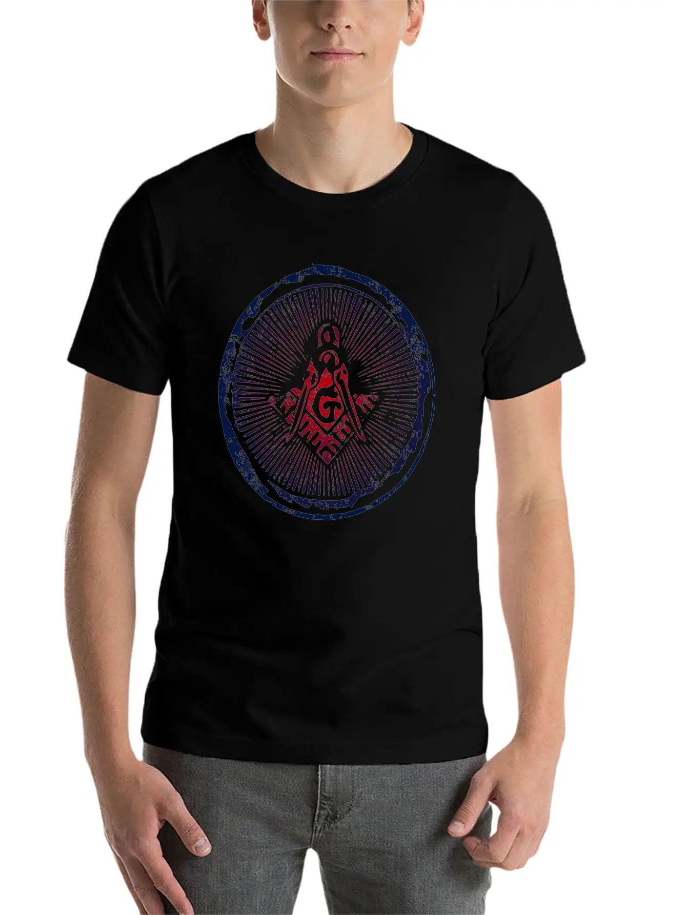 Square & Compasses Stylish Everyday T-Shirt – Unisex Basic Cotton Tee