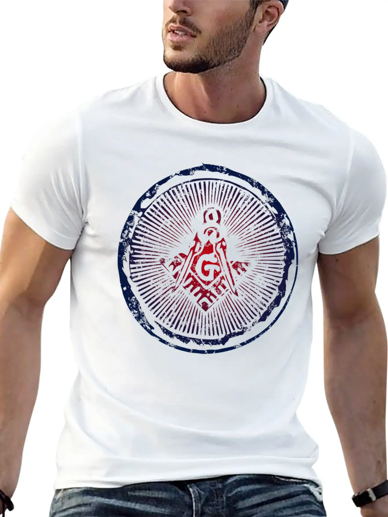 Square & Compasses Stylish Everyday T-Shirt – Unisex Basic Cotton Tee