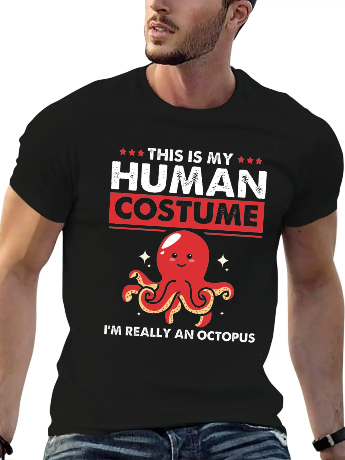Squid Octopus Tentacle Ink Calamari Ocean Oracle Unisex Casual T-Shirt – Clean Design For Daily Comfort