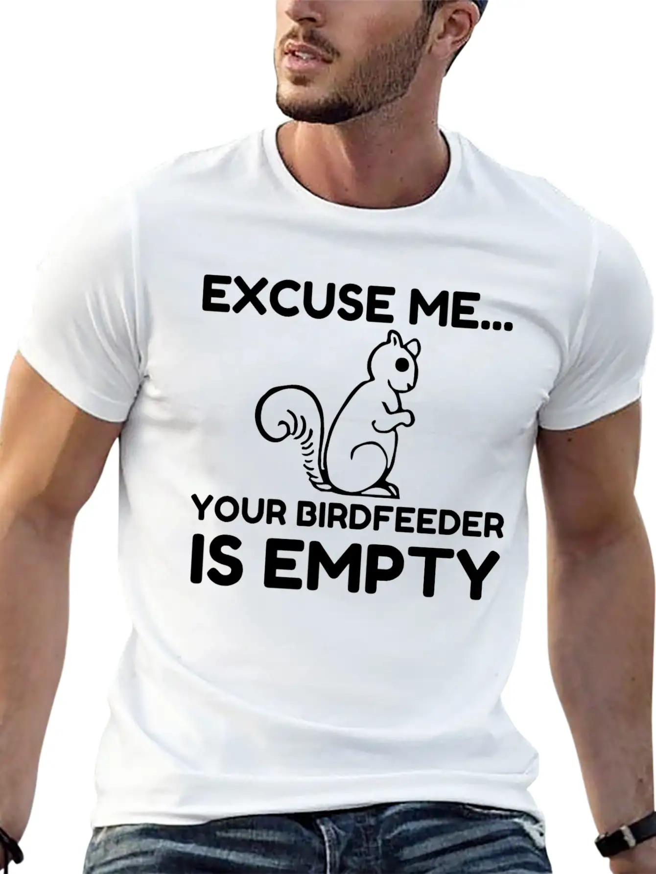 SQUIRREL Unisex Short Sleeve Soft Cotton T-Shirt – Casual Everyday Wear