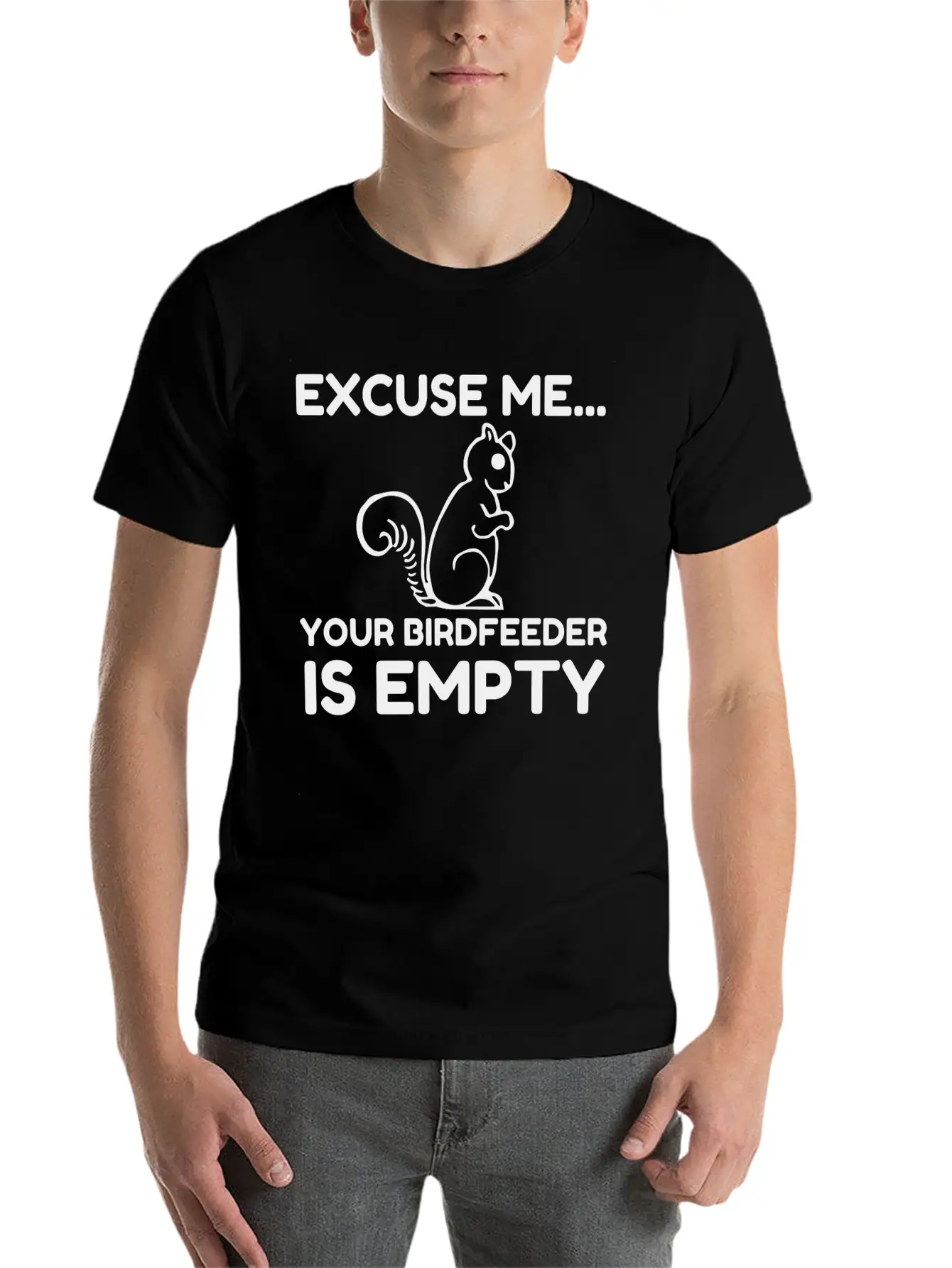 SQUIRREL Unisex Short Sleeve Soft Cotton T-Shirt – Casual Everyday Wear