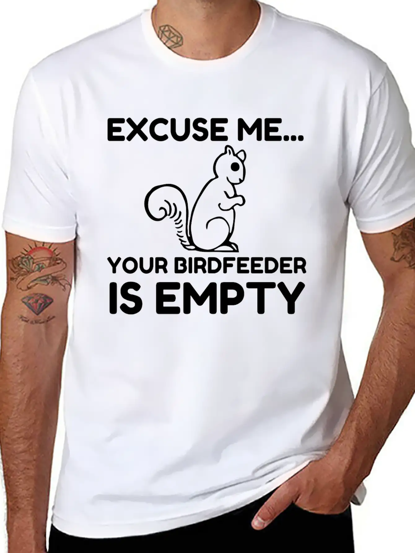 SQUIRREL Unisex Short Sleeve Soft Cotton T-Shirt – Casual Everyday Wear