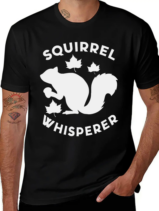 Squirrel Whisperer Basic Graphic T-Shirt – Daily Comfort In Soft Cotton