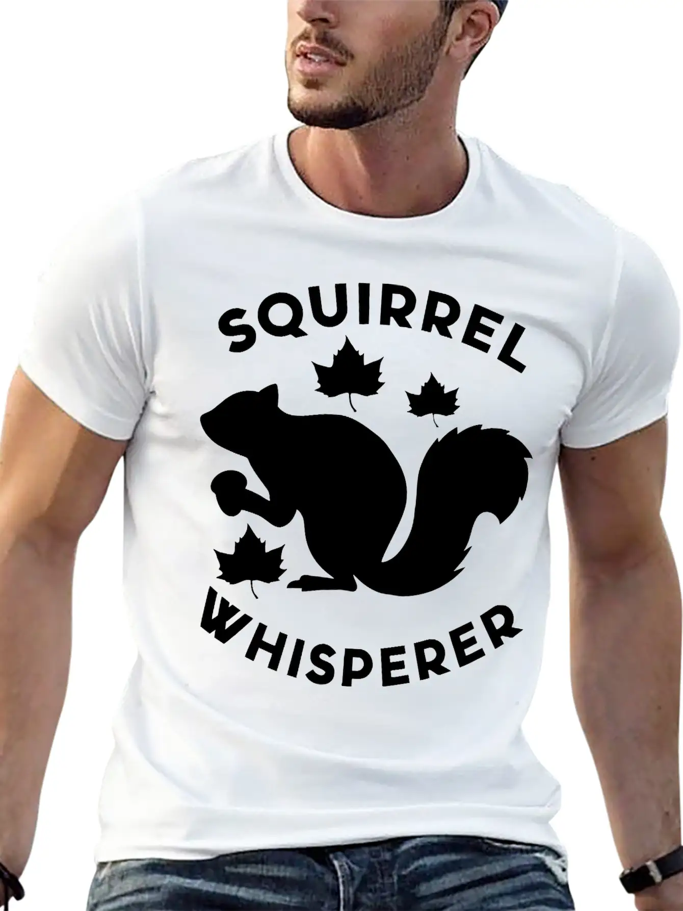 Squirrel Whisperer Basic Graphic T-Shirt – Daily Comfort In Soft Cotton
