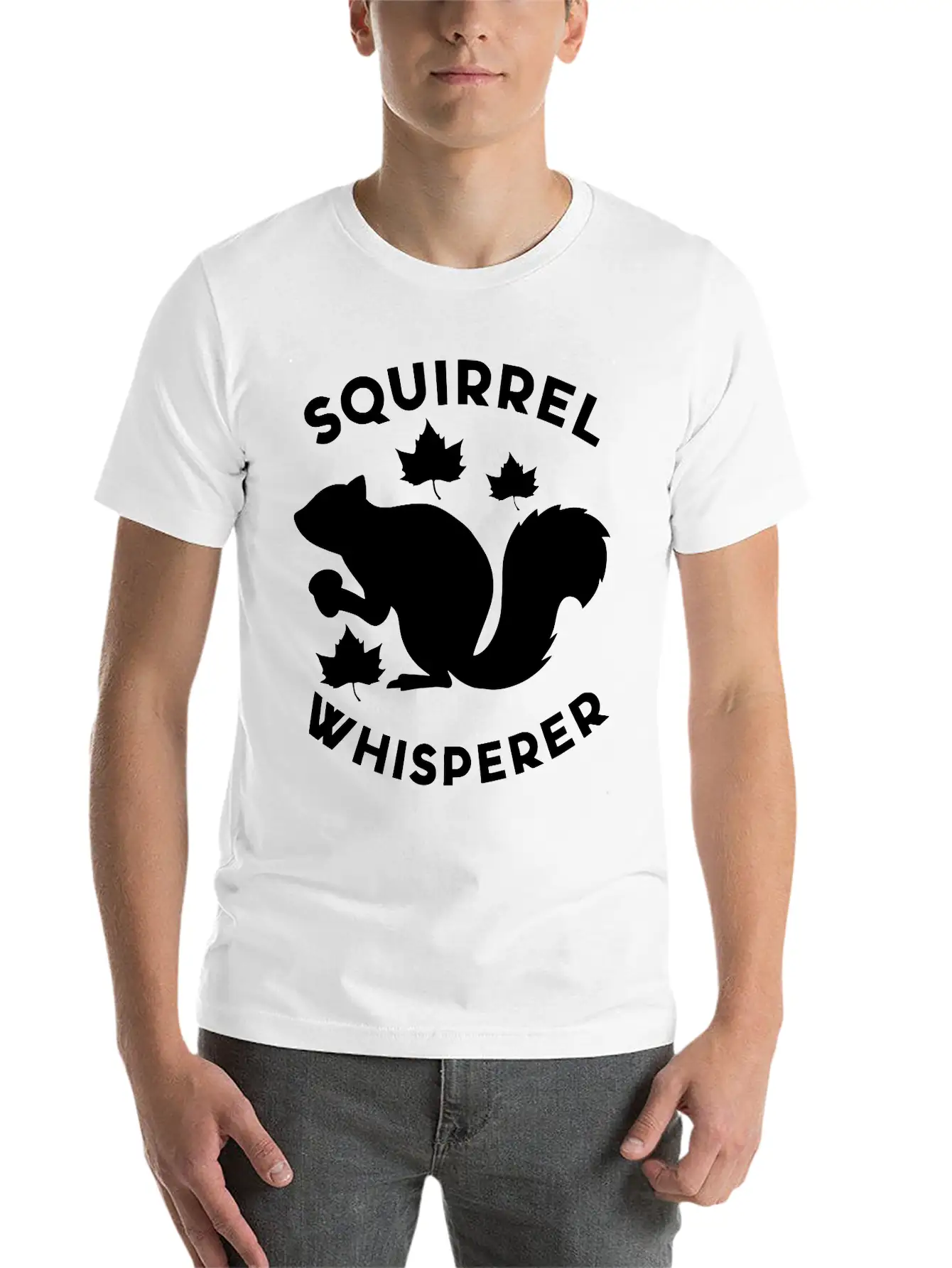 Squirrel Whisperer Basic Graphic T-Shirt – Daily Comfort In Soft Cotton