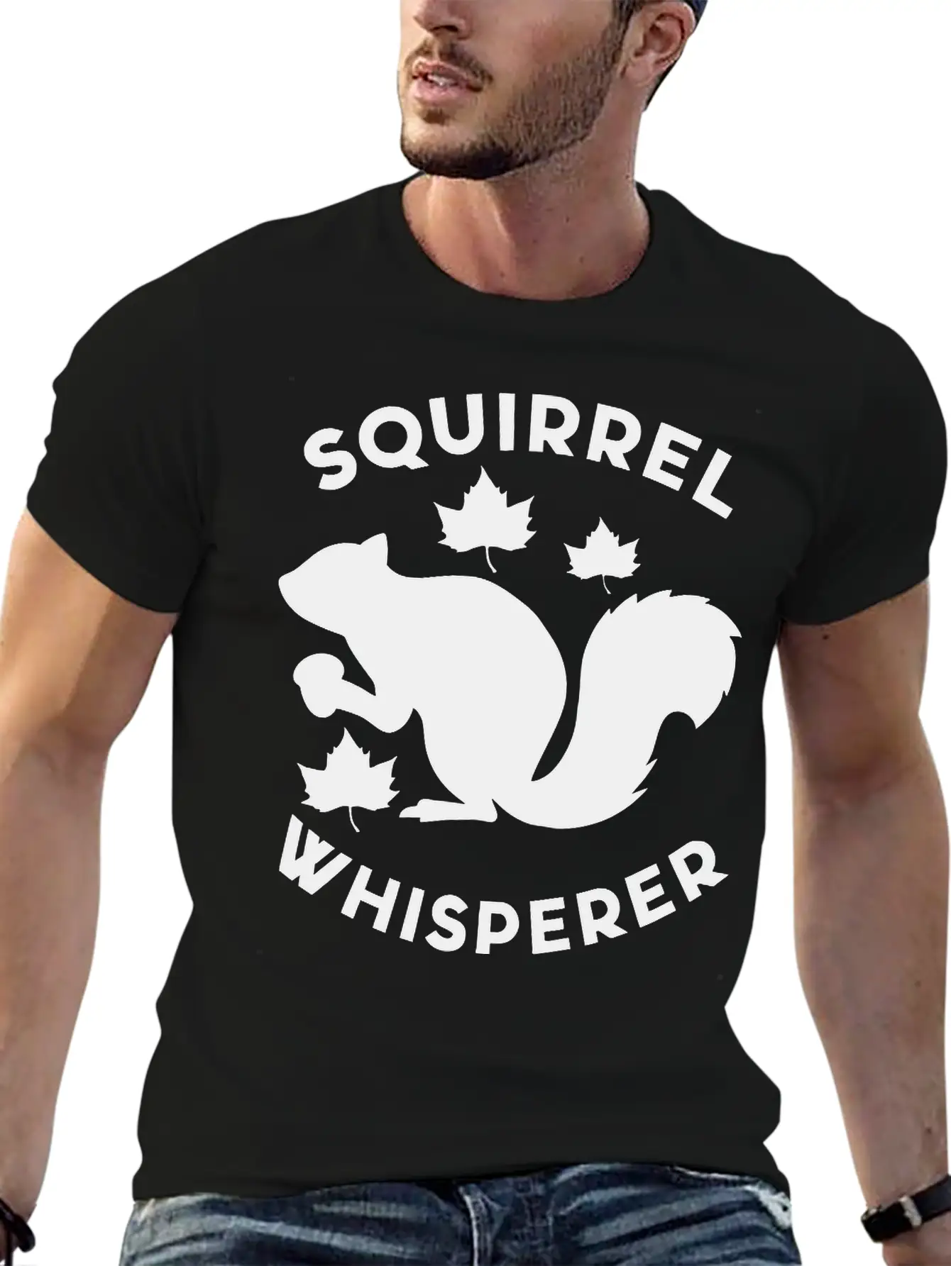 Squirrel Whisperer Basic Graphic T-Shirt – Daily Comfort In Soft Cotton