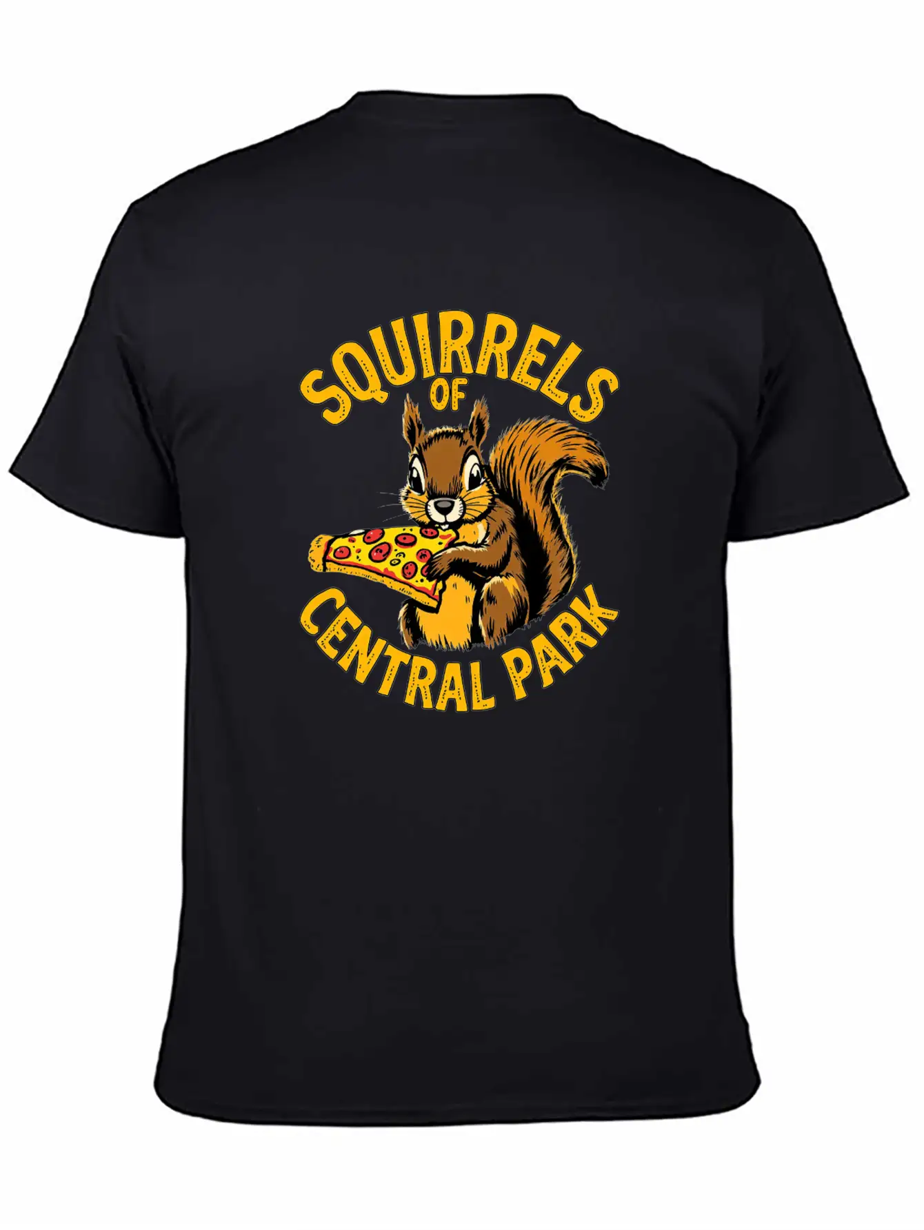 Squirrels Of Central Park Eating Pizza Comfortable Minimalist Graphic Tee – Summer Style Essential