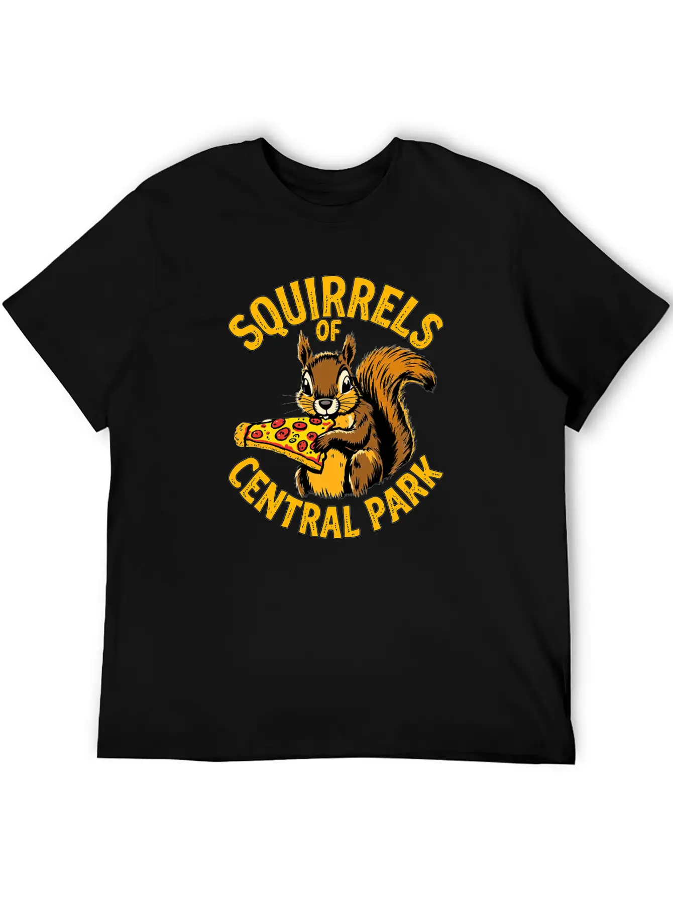 Squirrels Of Central Park Eating Pizza Comfortable Minimalist Graphic Tee – Summer Style Essential