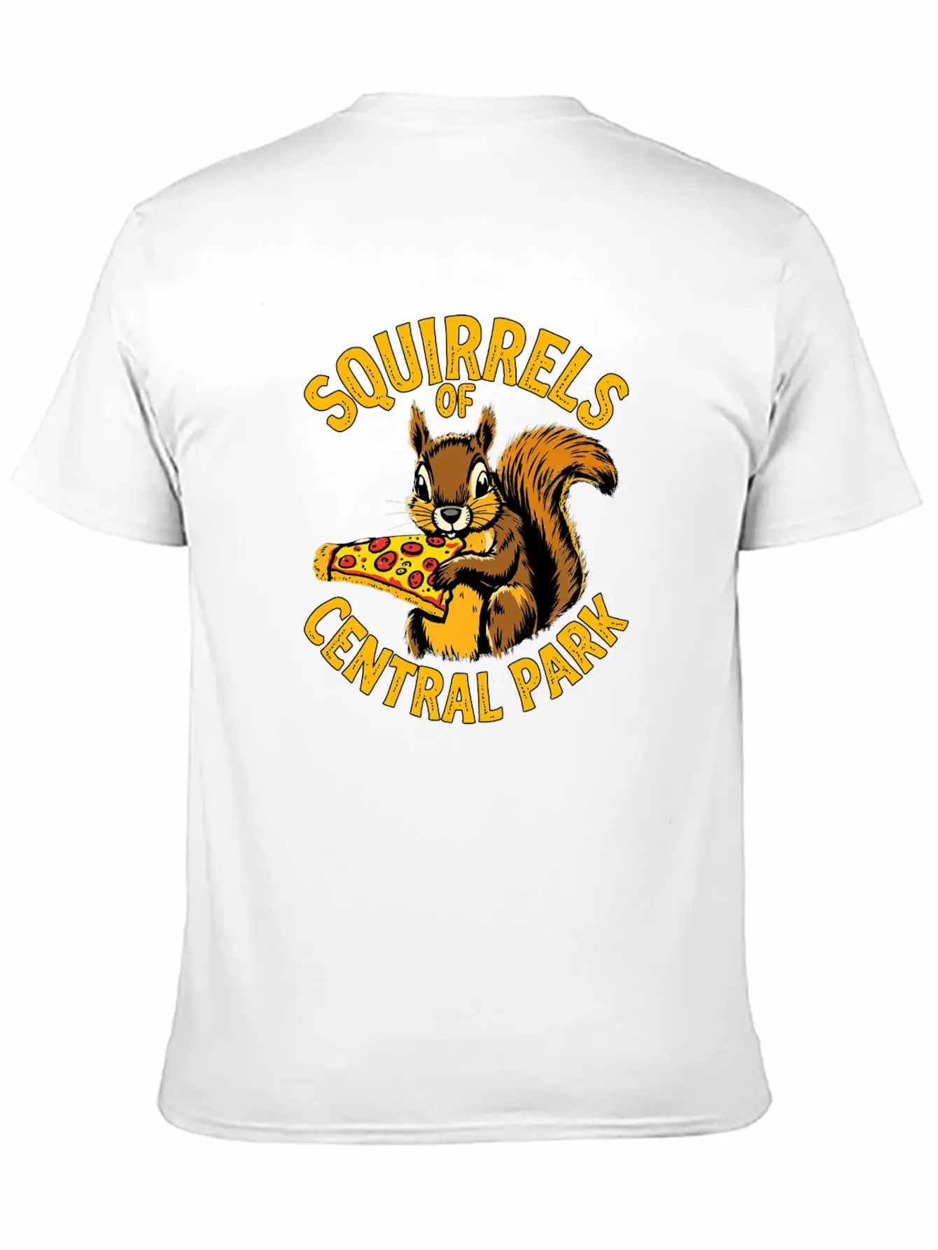 Squirrels Of Central Park Eating Pizza Comfortable Minimalist Graphic Tee – Summer Style Essential