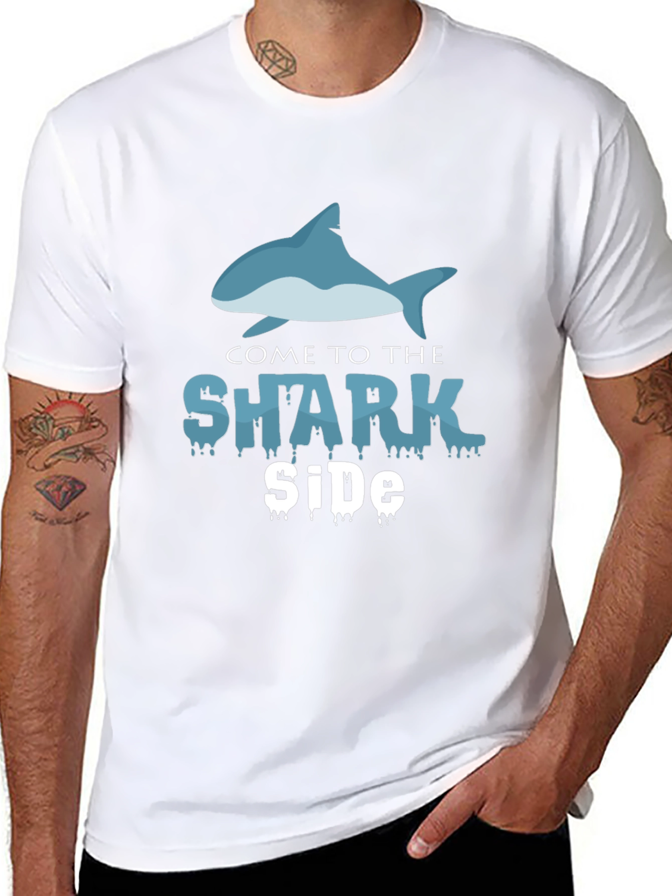 Shark Side T-Shirt - Mens Graphic Tee