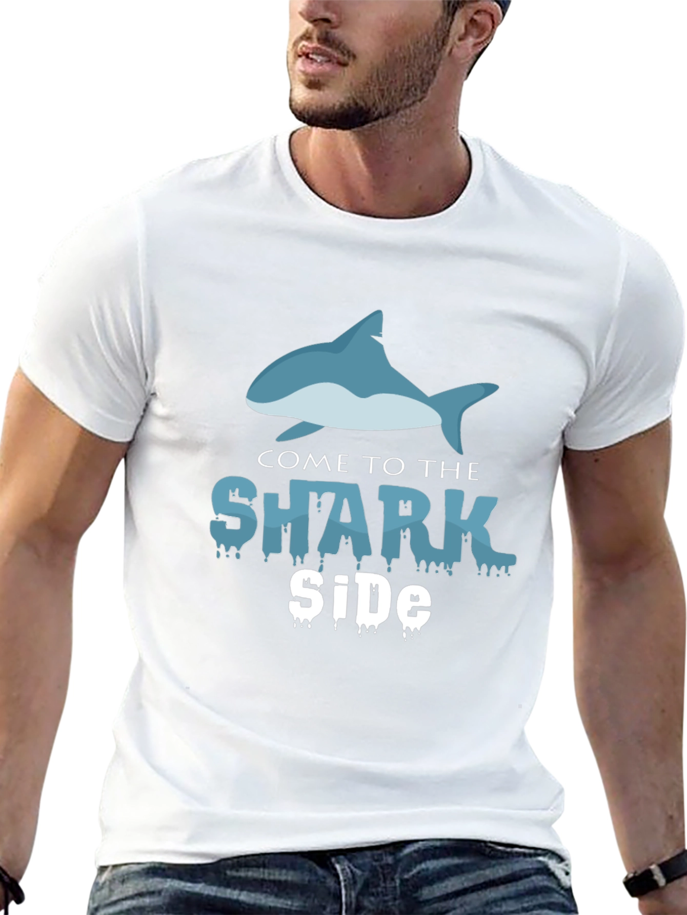 Shark Side T-Shirt - Mens Graphic Tee