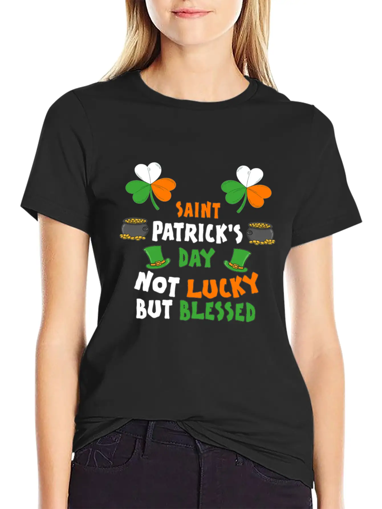St Patrick's Day T-shirt - Happy St Patricks Day Stylish Everyday T-Shirt – Unisex Basic Cotton Tee