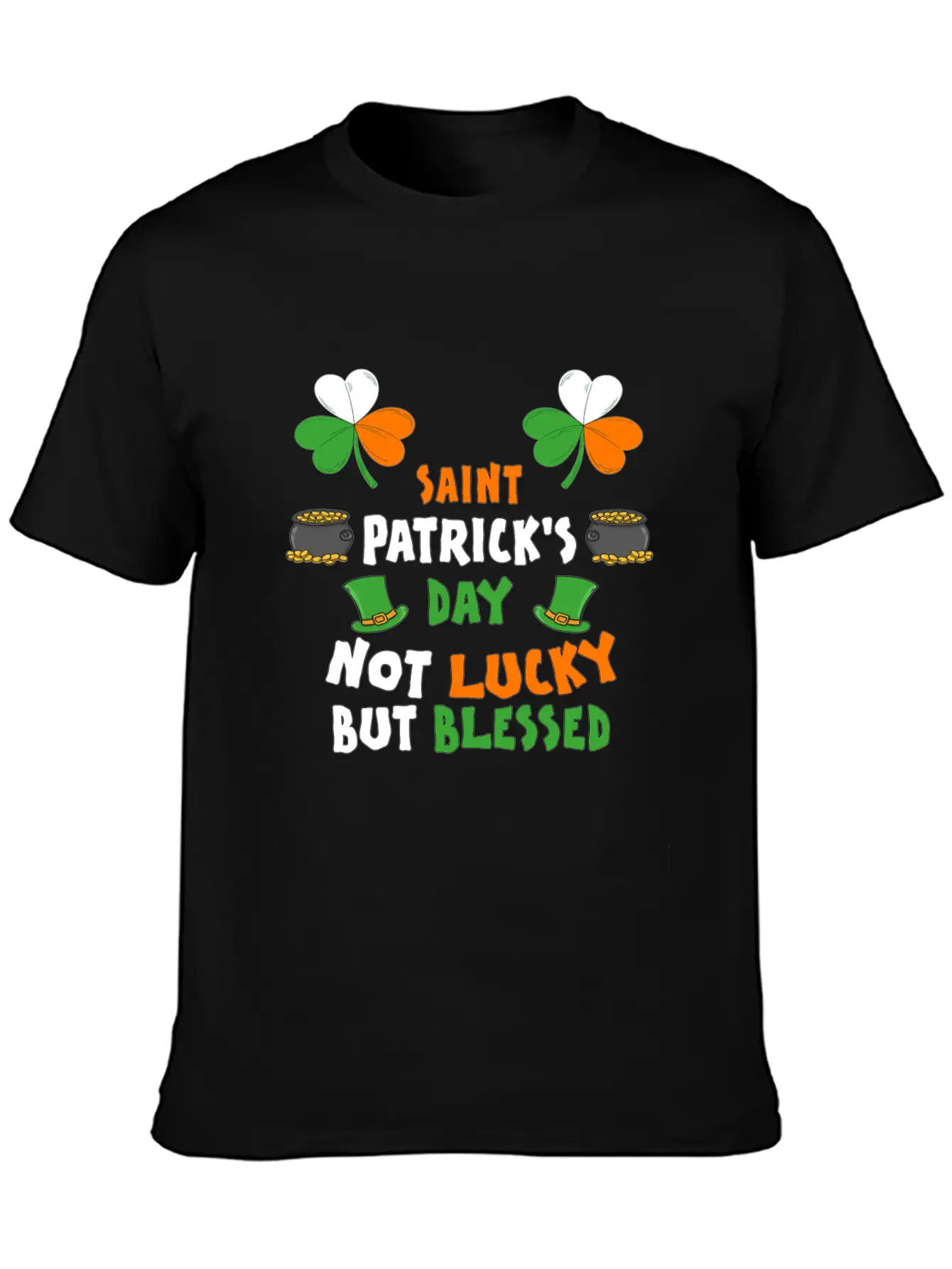 St Patrick's Day T-shirt - Happy St Patricks Day Stylish Everyday T-Shirt – Unisex Basic Cotton Tee