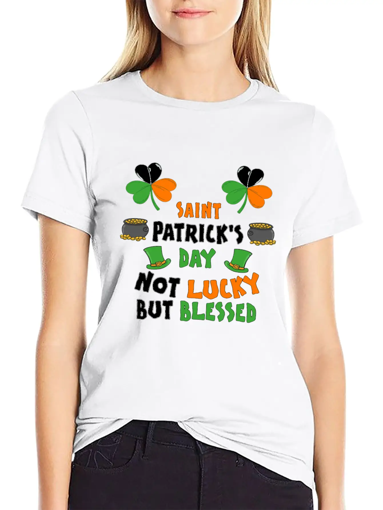 St Patrick's Day T-shirt - Happy St Patricks Day Stylish Everyday T-Shirt – Unisex Basic Cotton Tee