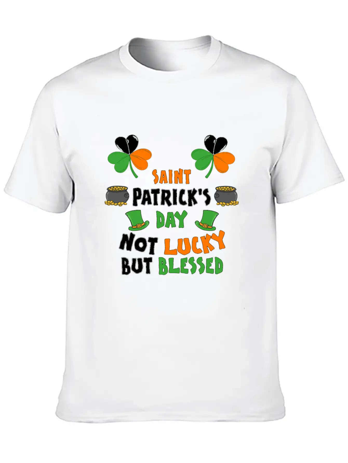 St Patrick's Day T-shirt - Happy St Patricks Day Stylish Everyday T-Shirt – Unisex Basic Cotton Tee