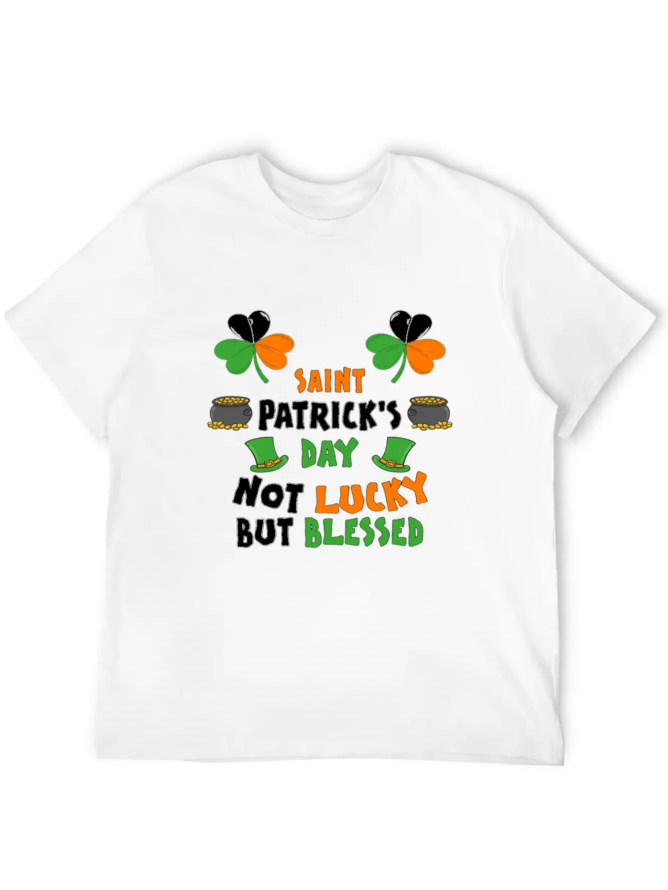 St Patrick's Day T-shirt - Happy St Patricks Day Stylish Everyday T-Shirt – Unisex Basic Cotton Tee