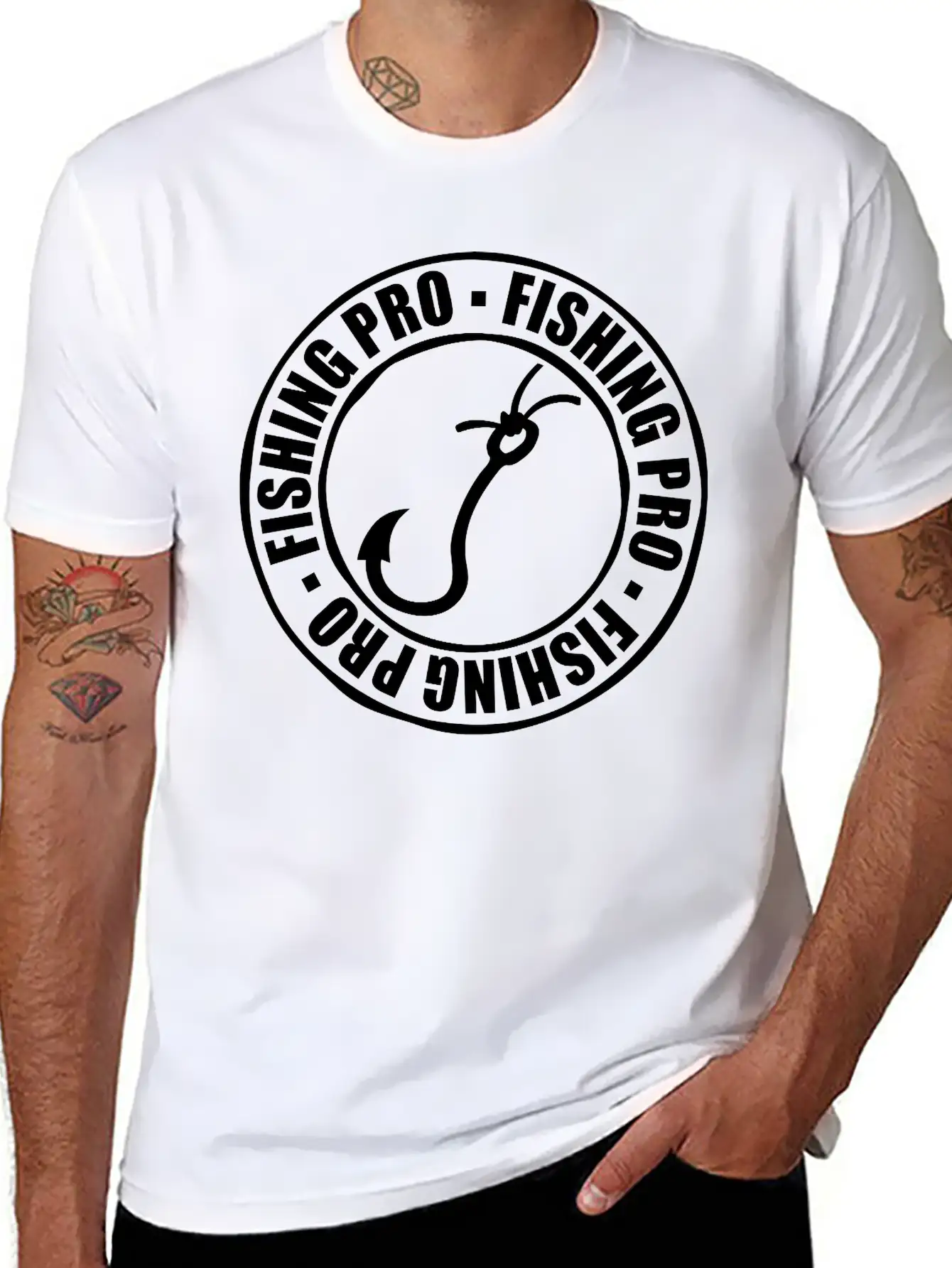 Stamp Fishing Pro Basic Graphic T-Shirt – Daily Comfort In Soft Cotton