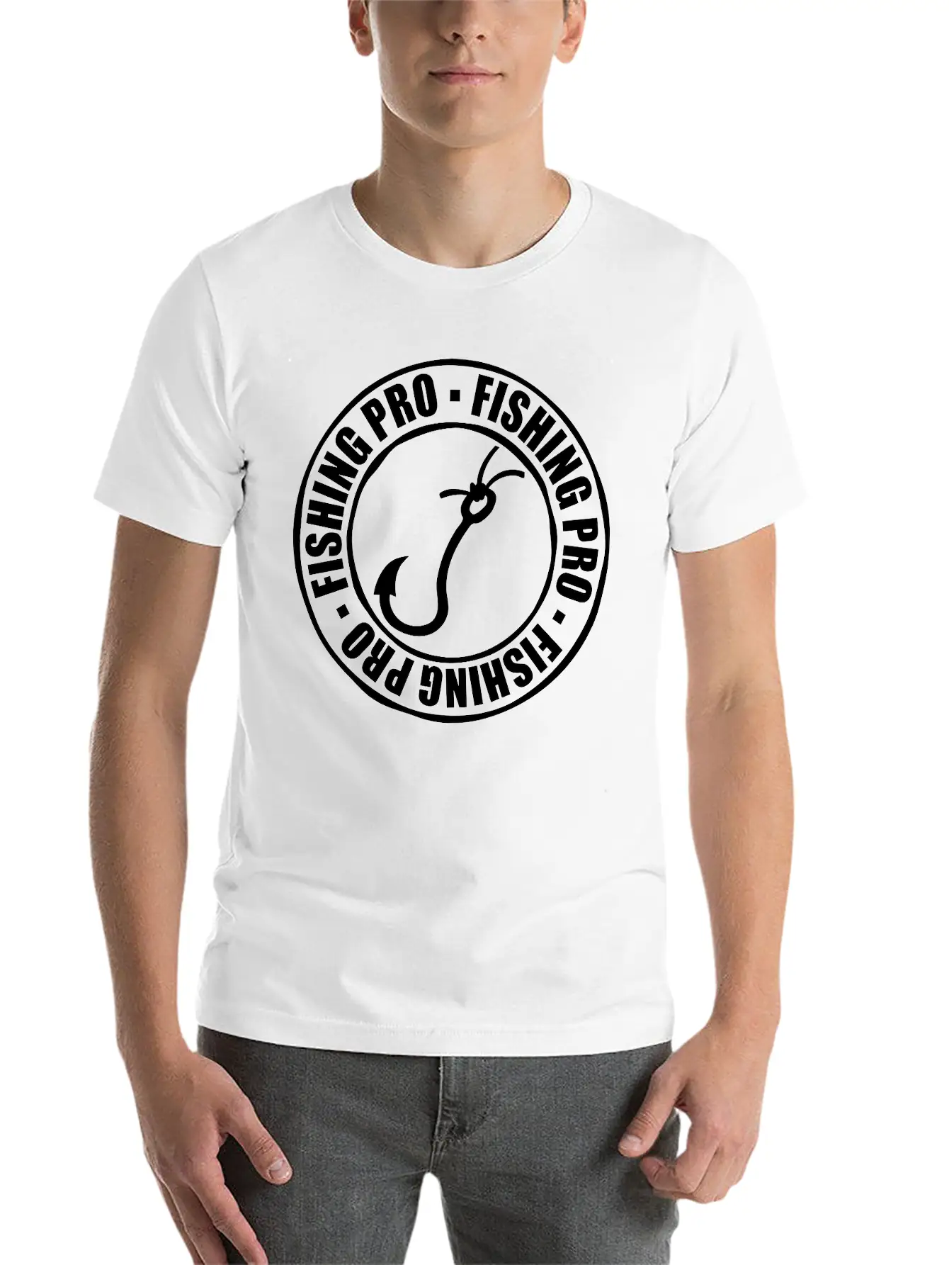 Stamp Fishing Pro Basic Graphic T-Shirt – Daily Comfort In Soft Cotton