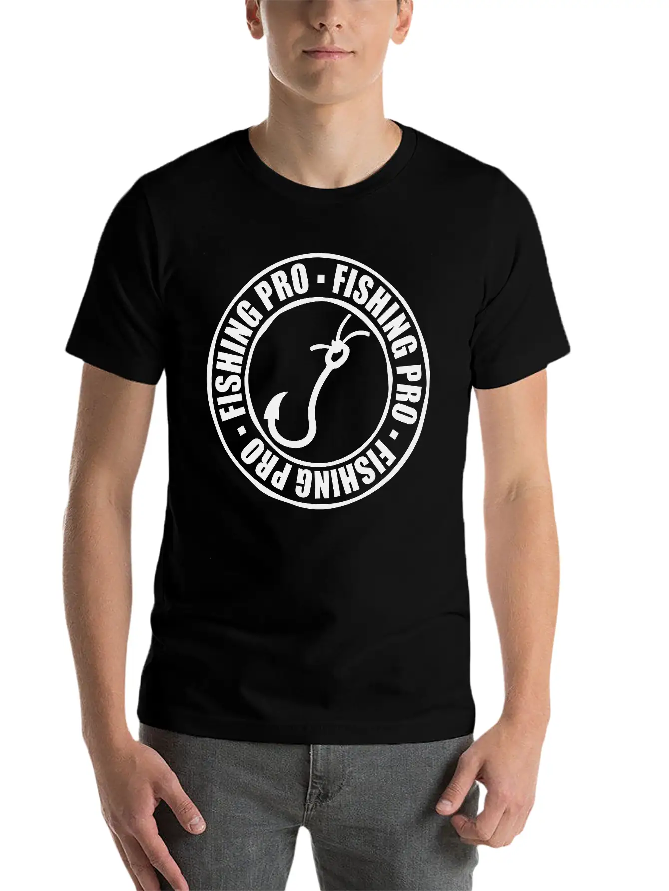 Stamp Fishing Pro Basic Graphic T-Shirt – Daily Comfort In Soft Cotton